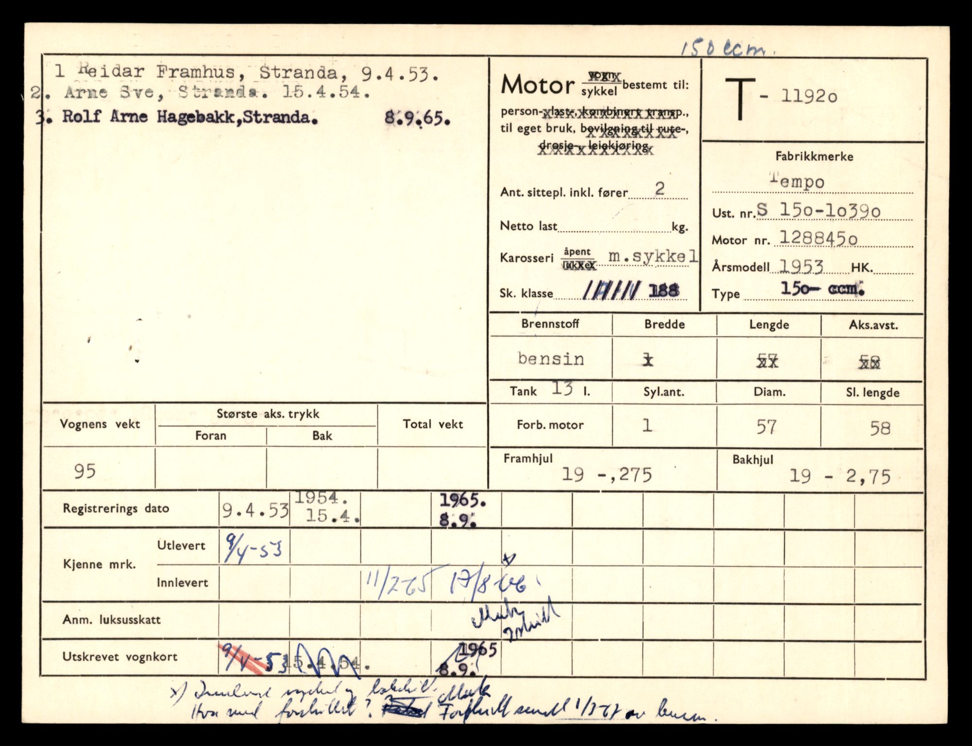 Møre og Romsdal vegkontor - Ålesund trafikkstasjon, SAT/A-4099/F/Fe/L0031: Registreringskort for kjøretøy T 11800 - T 11996, 1927-1998, p. 2081