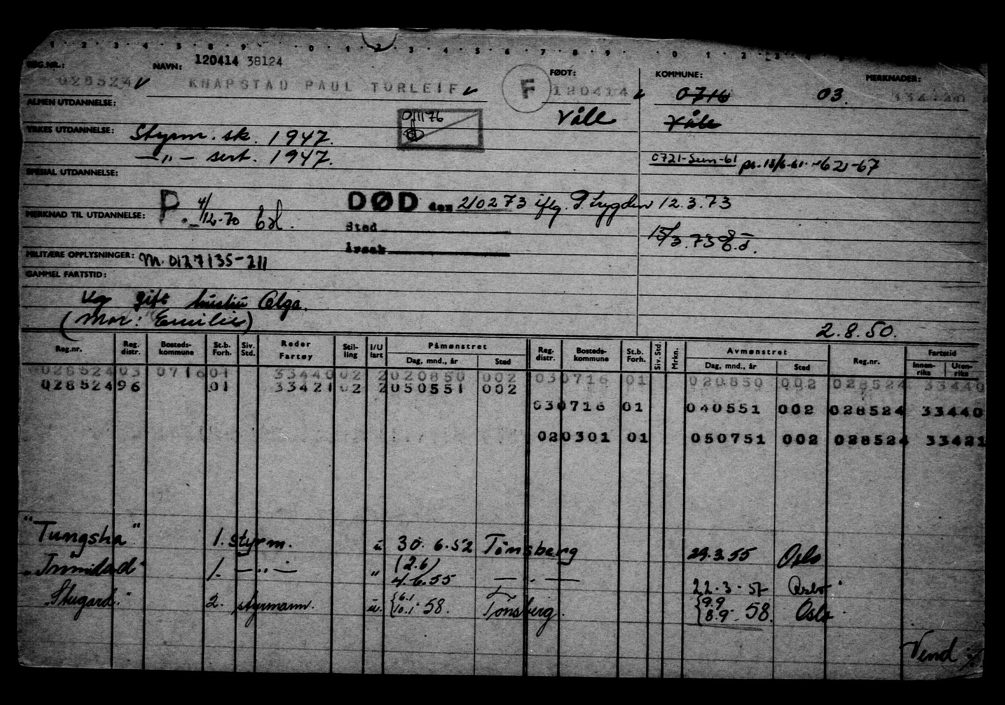Direktoratet for sjømenn, AV/RA-S-3545/G/Gb/L0120: Hovedkort, 1914, p. 19