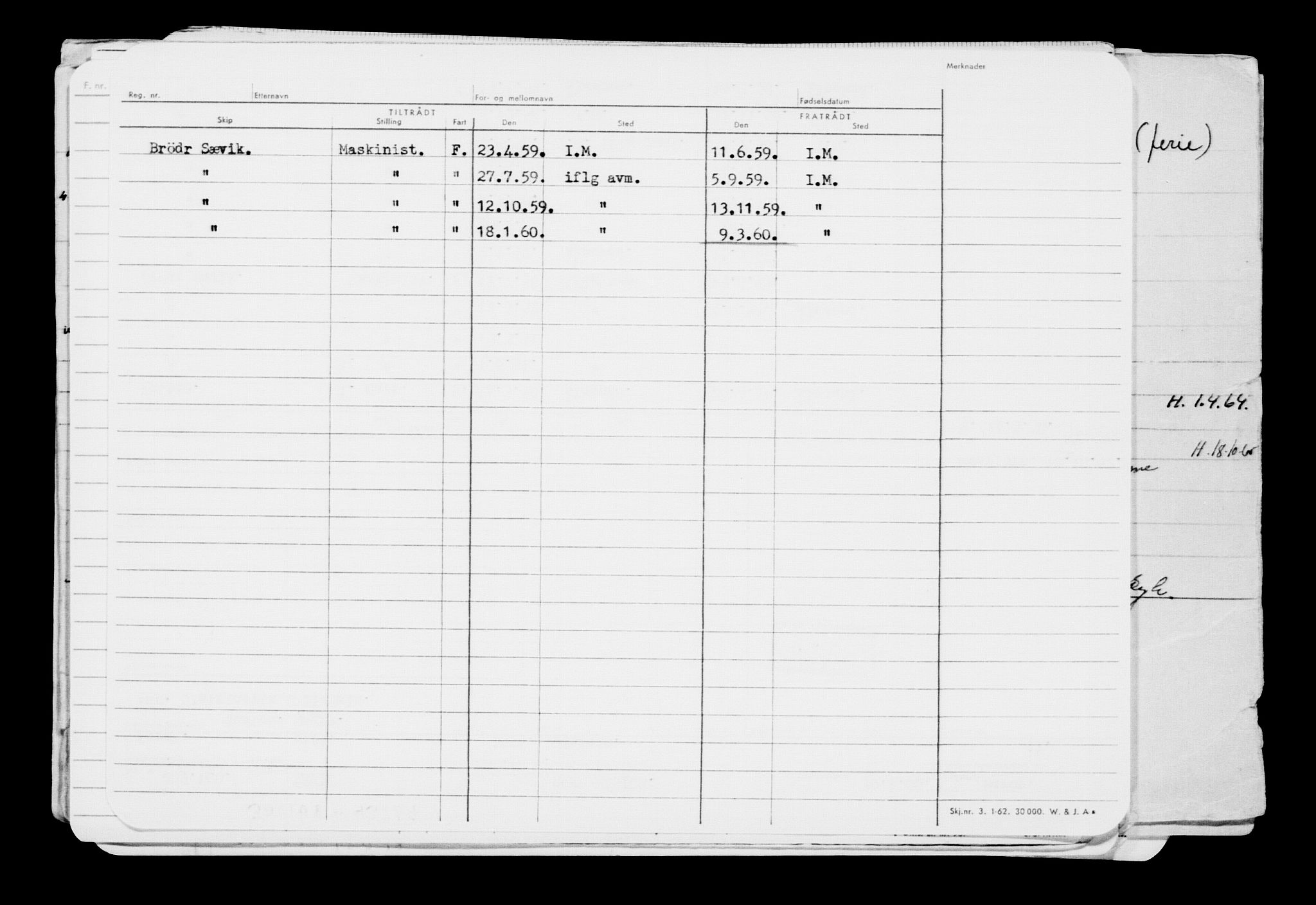 Direktoratet for sjømenn, AV/RA-S-3545/G/Gb/L0075: Hovedkort, 1908, p. 395