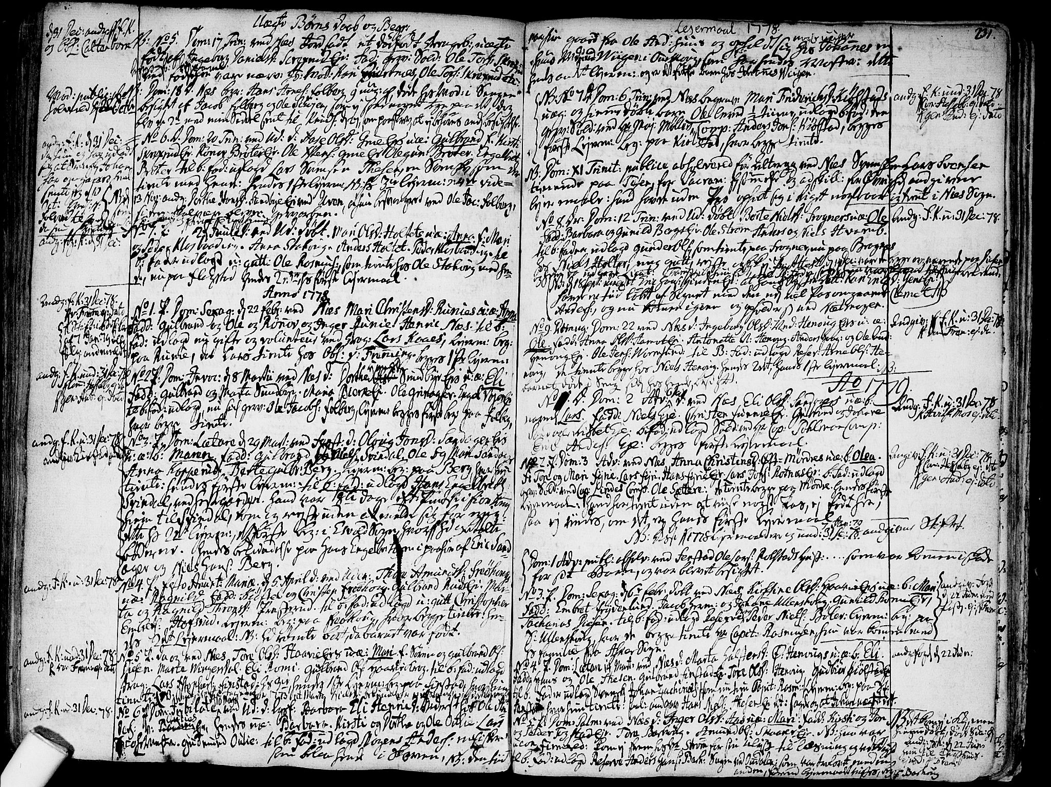 Nes prestekontor Kirkebøker, SAO/A-10410/F/Fa/L0003: Parish register (official) no. I 3, 1734-1781, p. 231