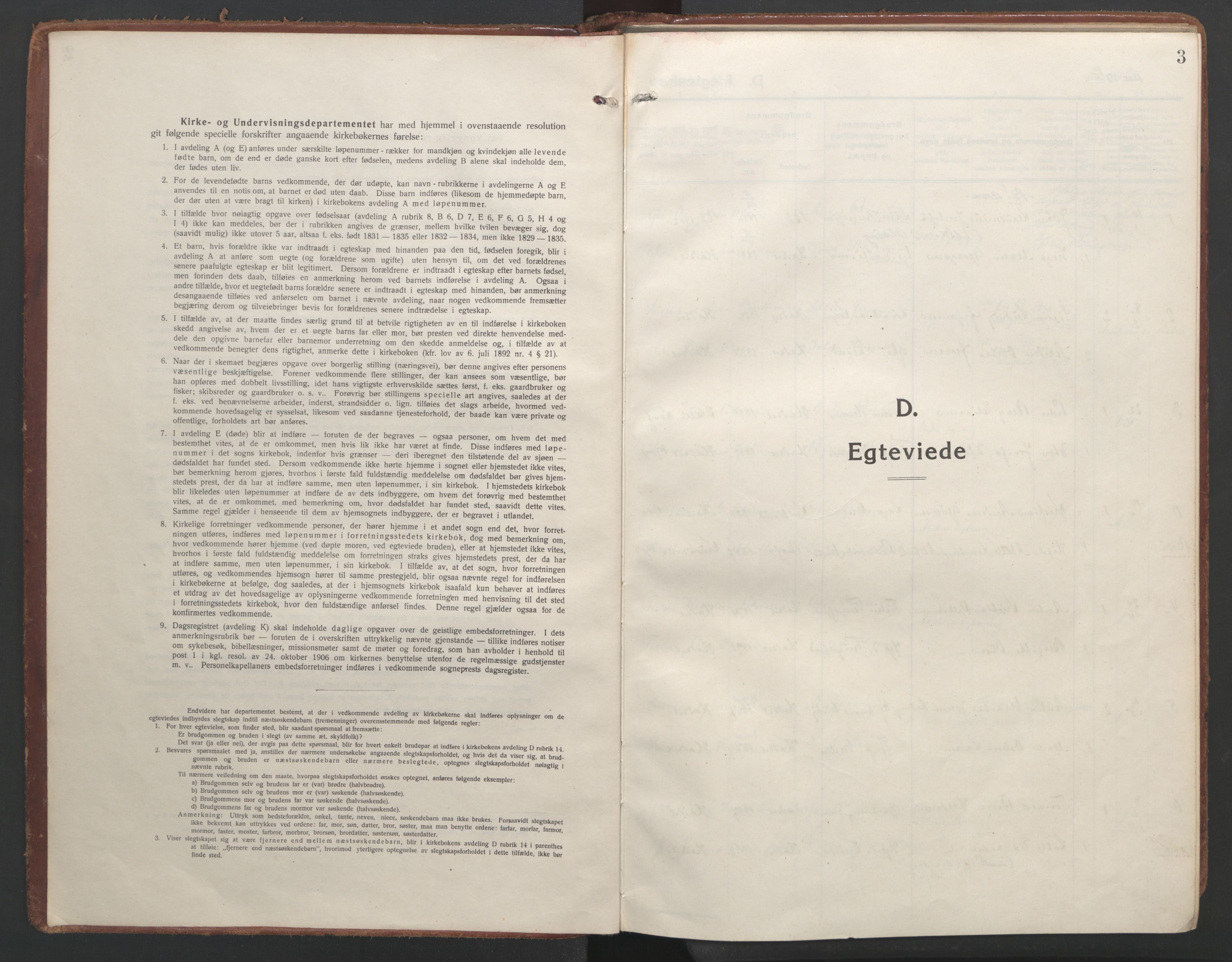 Ministerialprotokoller, klokkerbøker og fødselsregistre - Nordland, SAT/A-1459/888/L1251: Parish register (official) no. 888A17, 1913-1925, p. 3