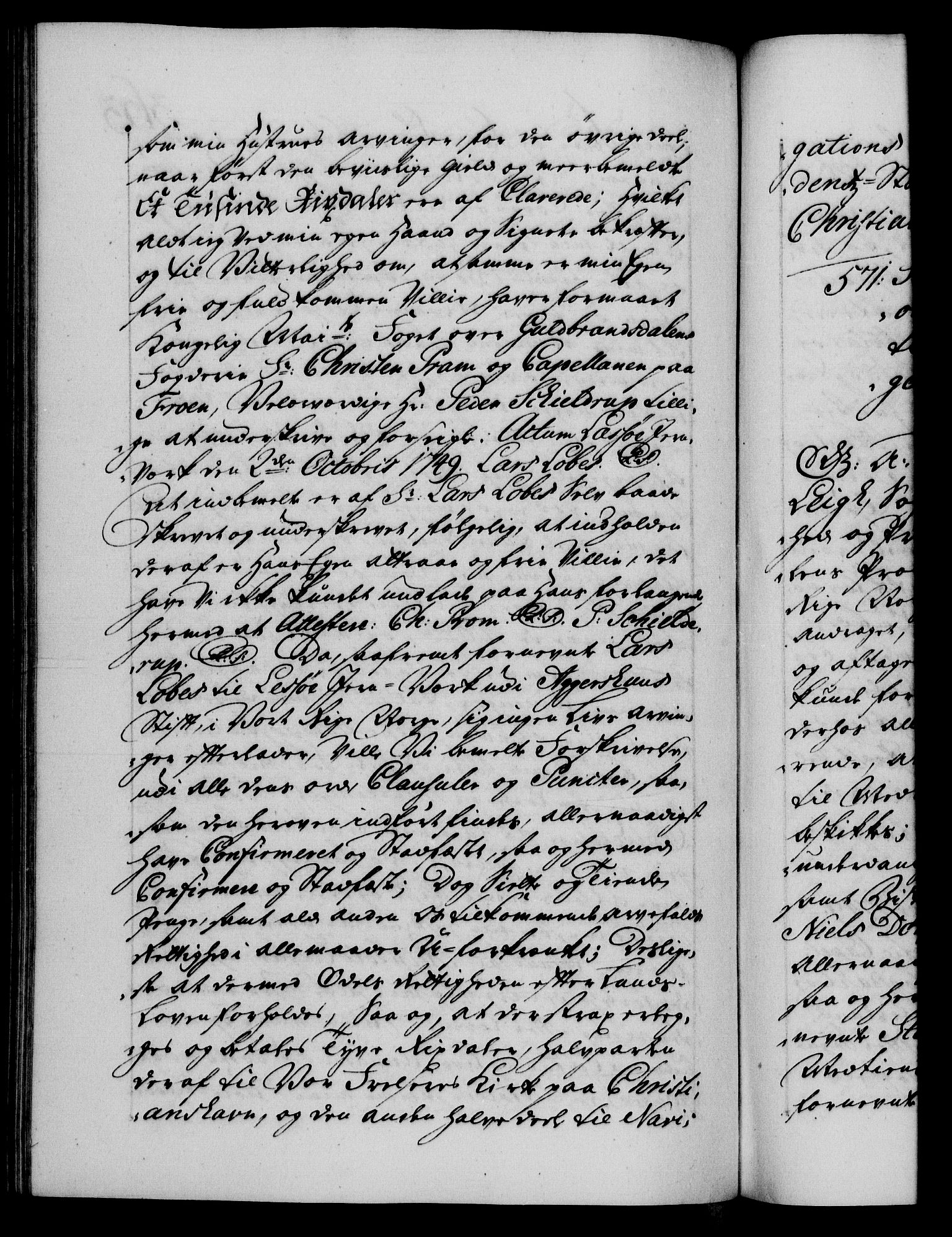 Danske Kanselli 1572-1799, AV/RA-EA-3023/F/Fc/Fca/Fcaa/L0036: Norske registre, 1749-1750, p. 363b