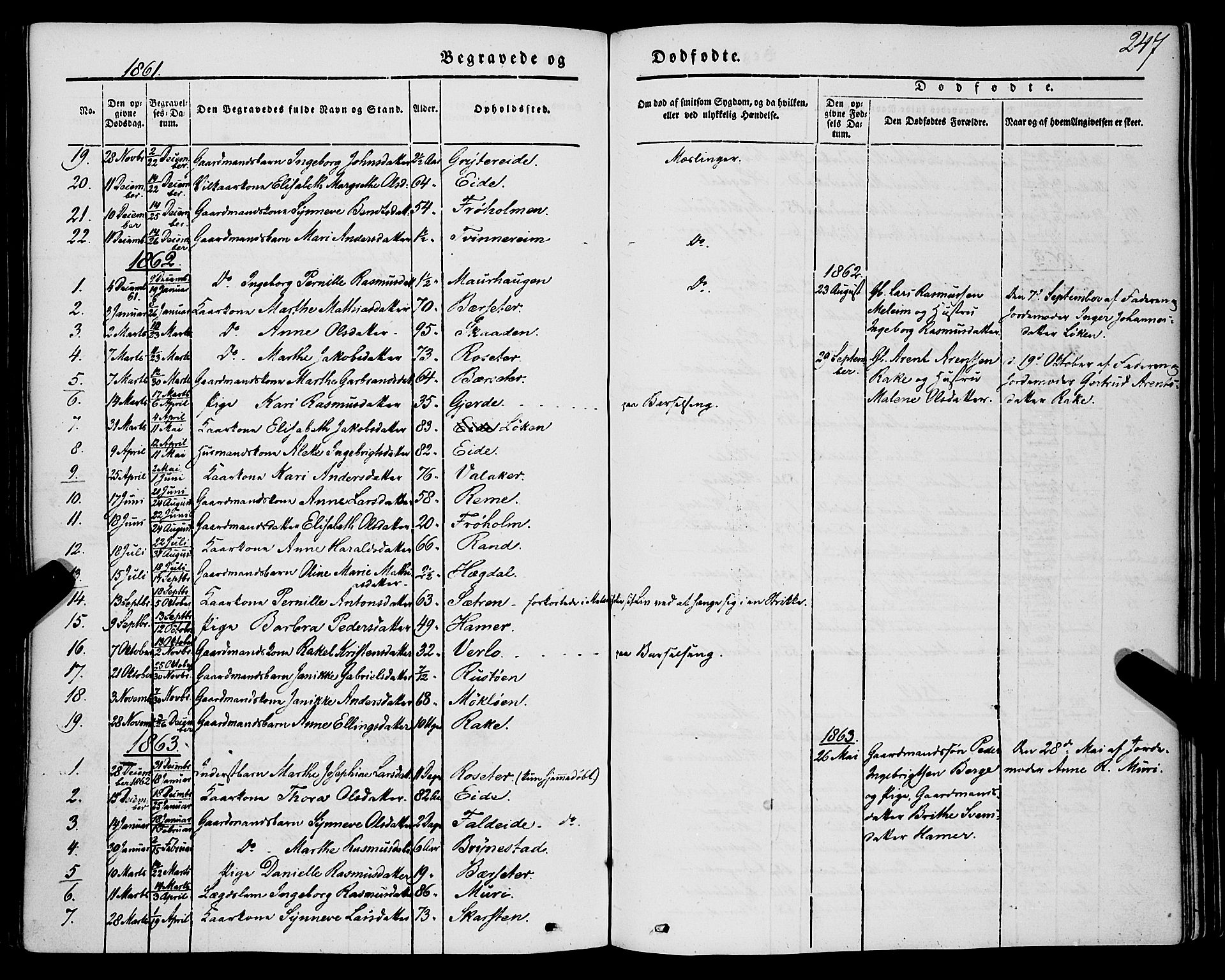 Innvik sokneprestembete, SAB/A-80501: Parish register (official) no. A 5, 1847-1865, p. 247