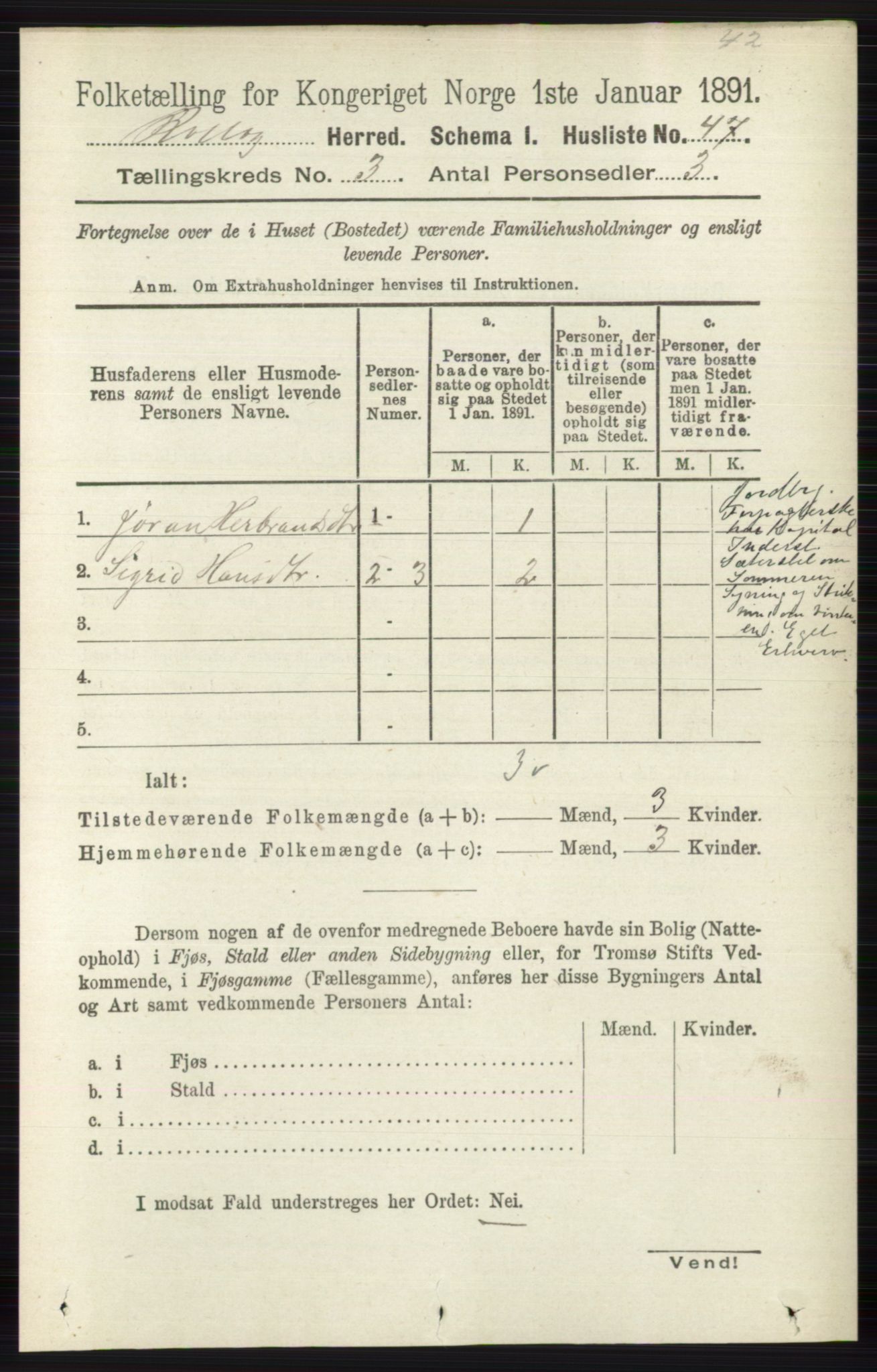 RA, 1891 census for 0632 Rollag, 1891, p. 914