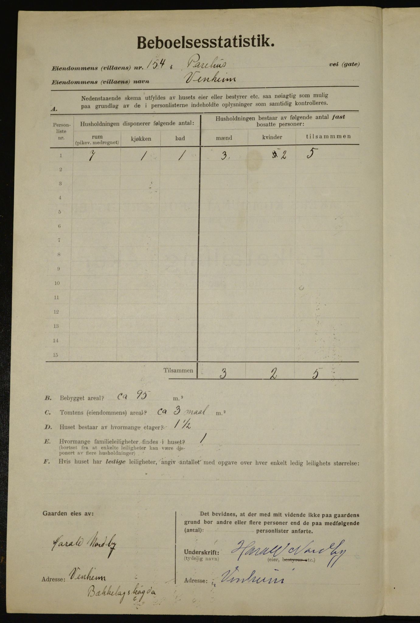 , Municipal Census 1923 for Aker, 1923, p. 43496