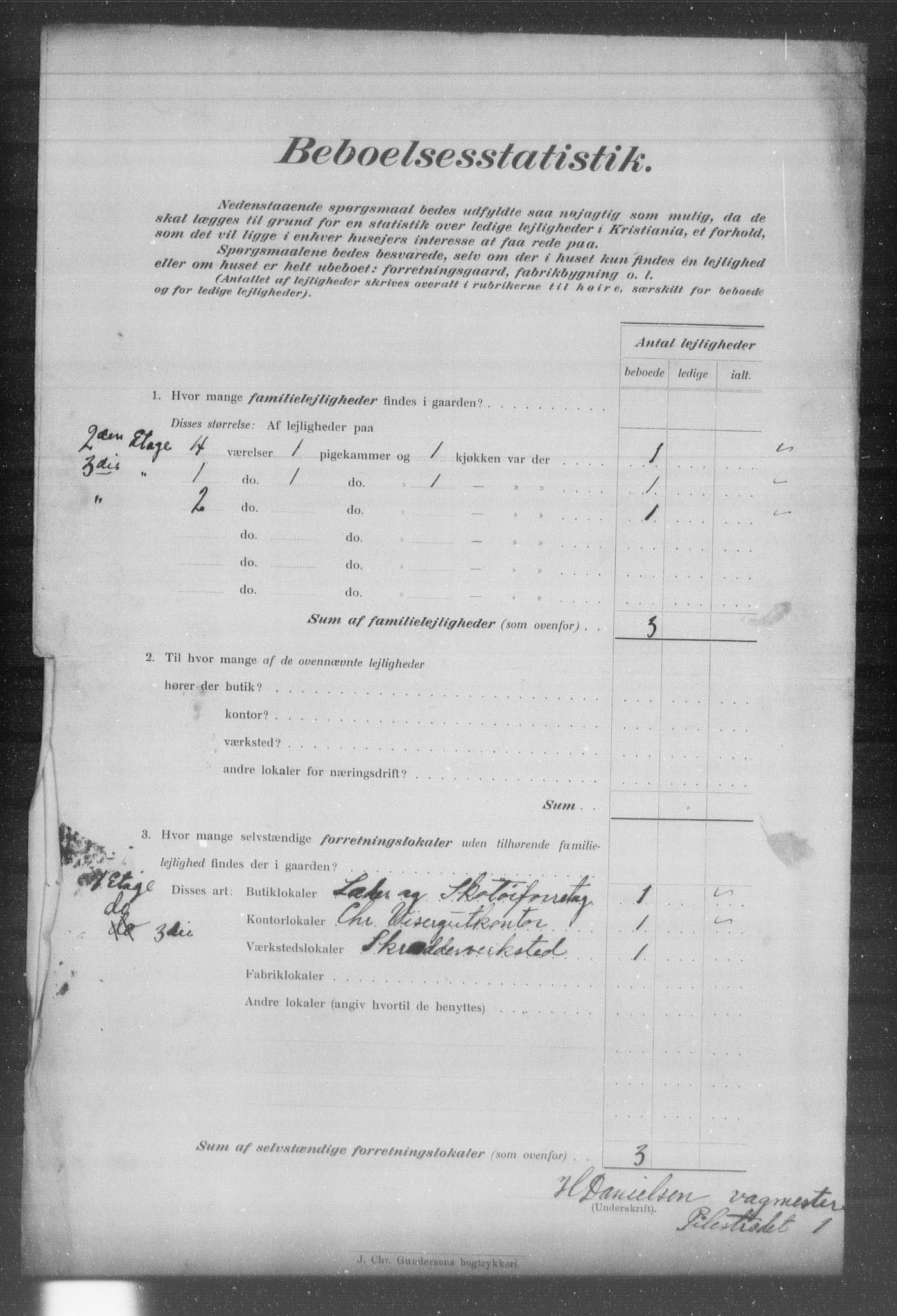 OBA, Municipal Census 1903 for Kristiania, 1903, p. 15450