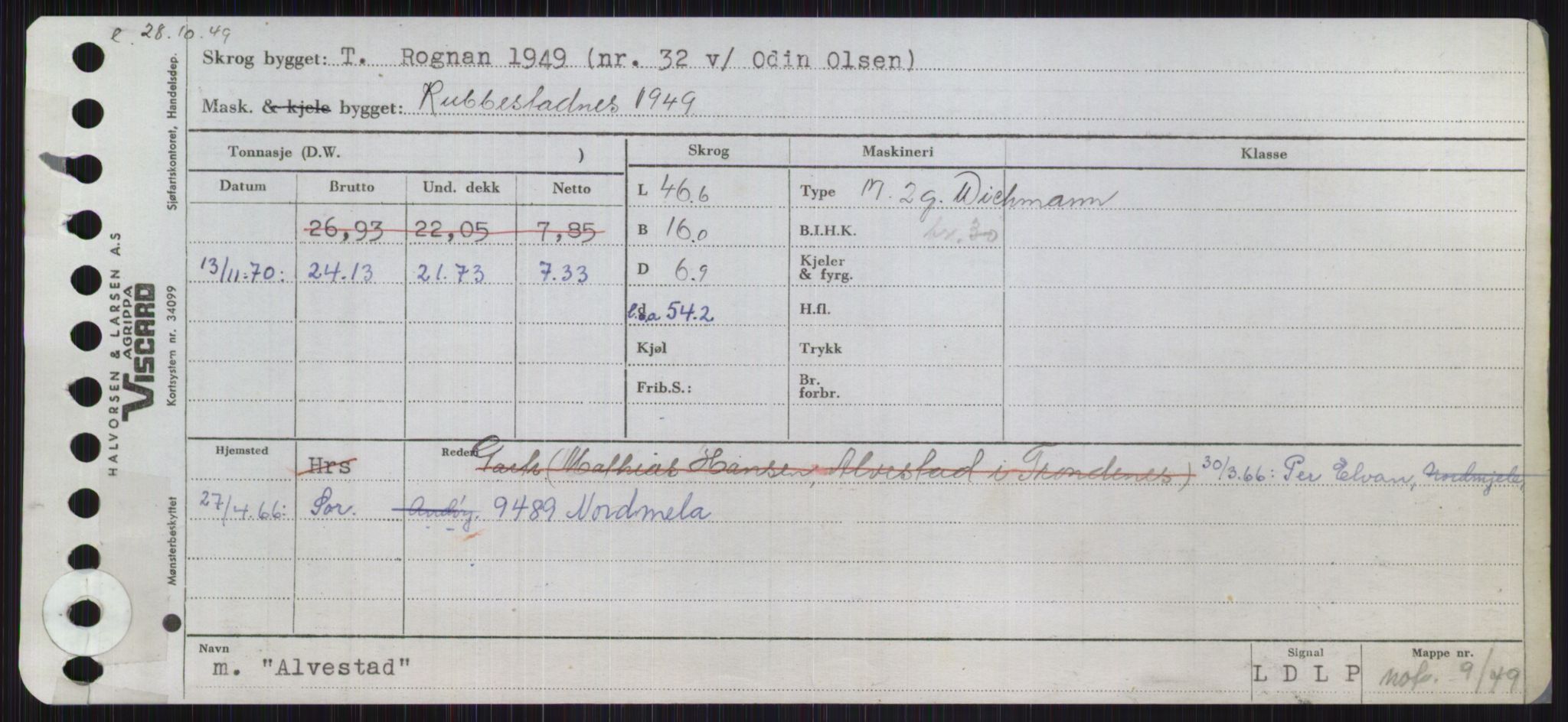 Sjøfartsdirektoratet med forløpere, Skipsmålingen, RA/S-1627/H/Ha/L0001/0001: Fartøy, A-Eig / Fartøy A-Bjøn, p. 167