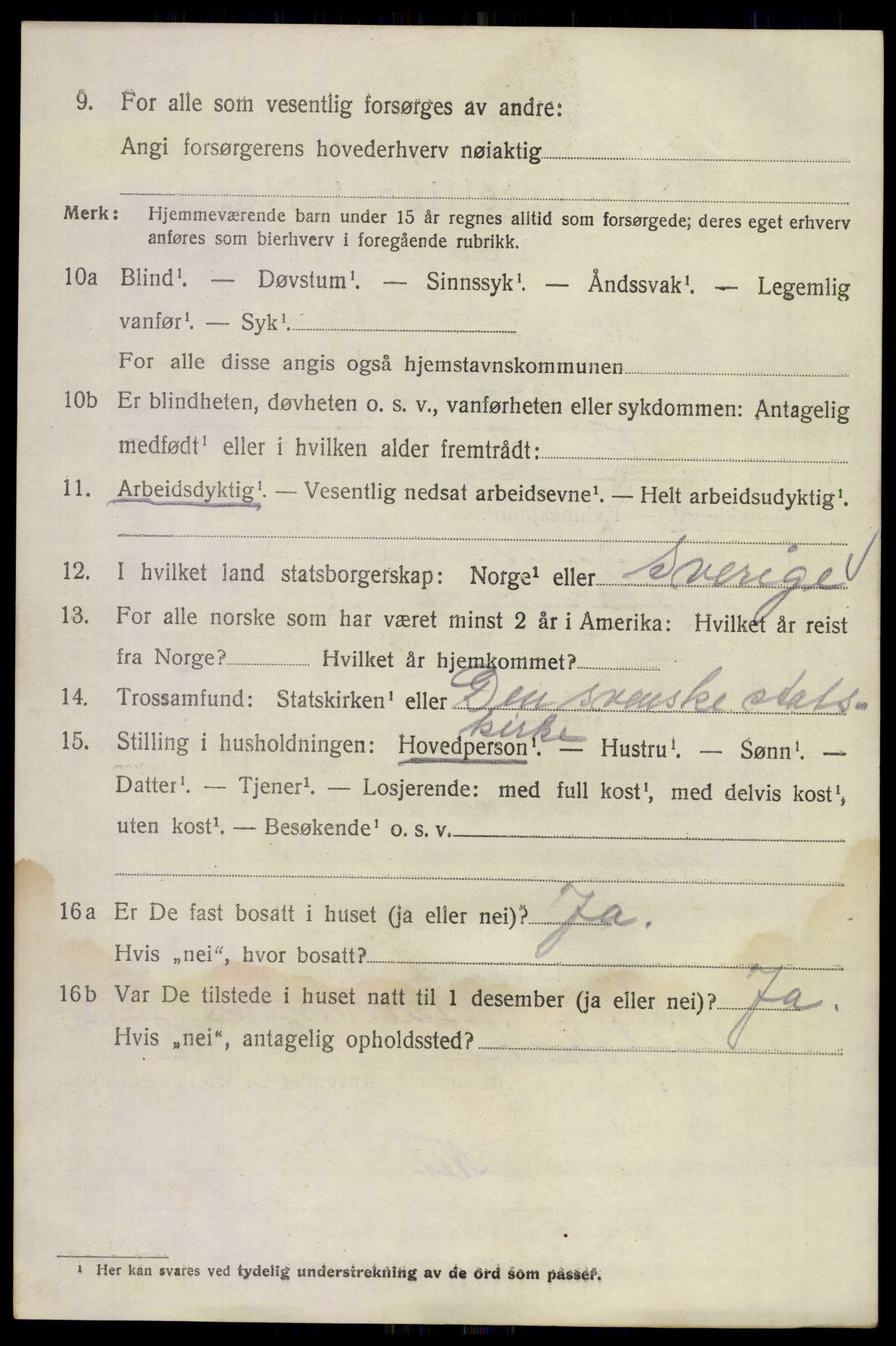 SAKO, 1920 census for Sande, 1920, p. 6059