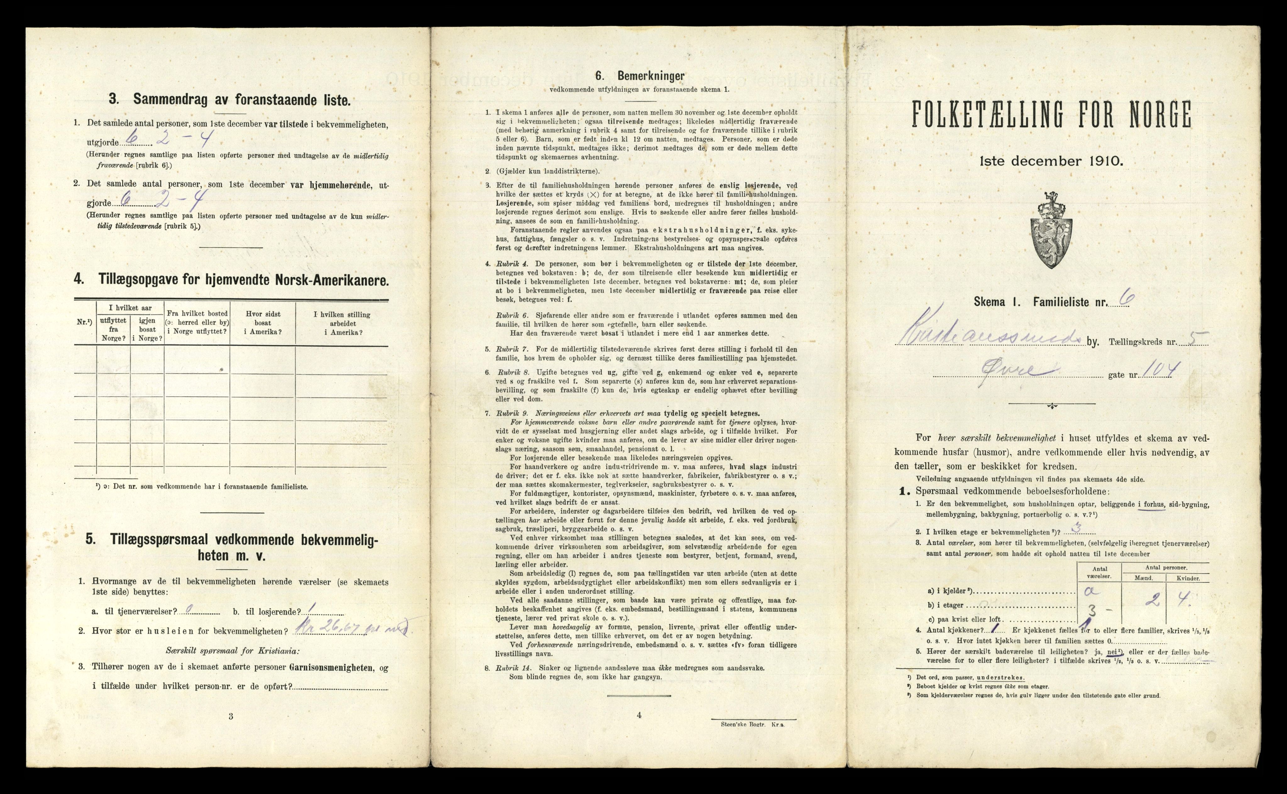 RA, 1910 census for Kristiansund, 1910, p. 989