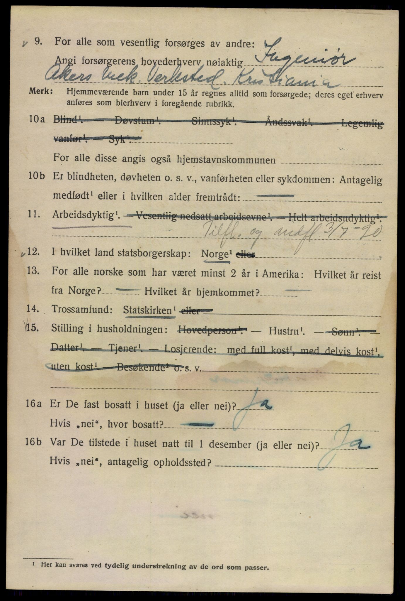 SAO, 1920 census for Kristiania, 1920, p. 361850