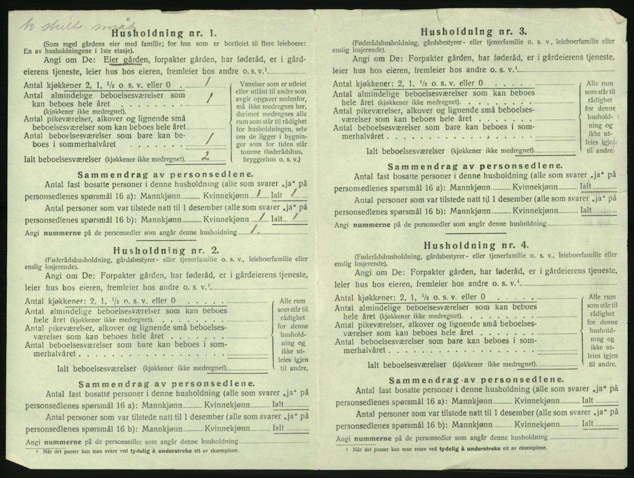 SAK, 1920 census for Fjære, 1920, p. 2114