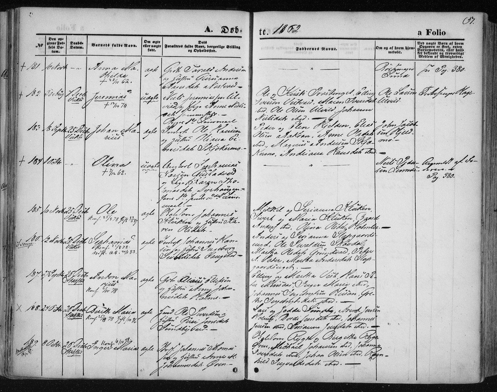 Ministerialprotokoller, klokkerbøker og fødselsregistre - Nord-Trøndelag, SAT/A-1458/723/L0241: Parish register (official) no. 723A10, 1860-1869, p. 51