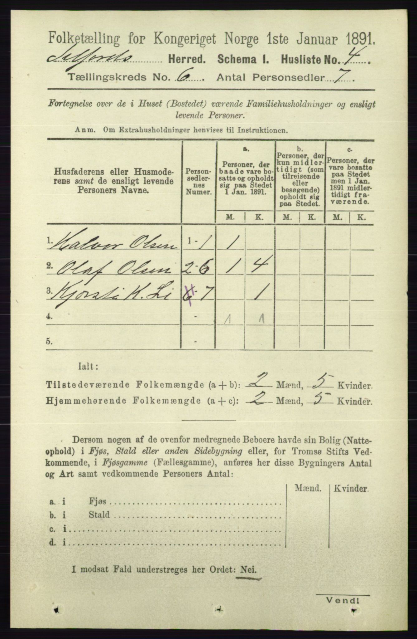 RA, 1891 census for 0828 Seljord, 1891, p. 2142