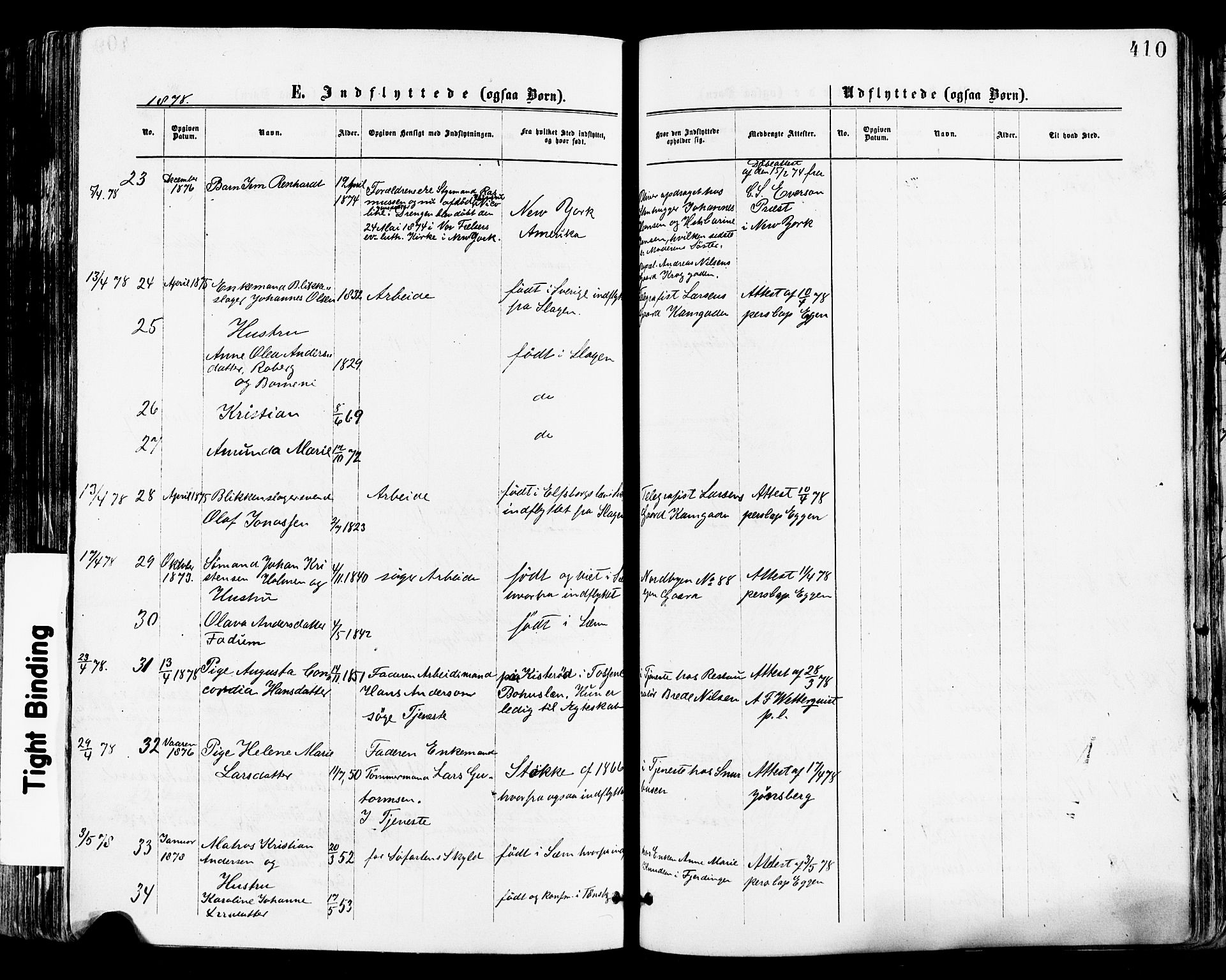 Tønsberg kirkebøker, AV/SAKO-A-330/F/Fa/L0010: Parish register (official) no. I 10, 1874-1880, p. 410