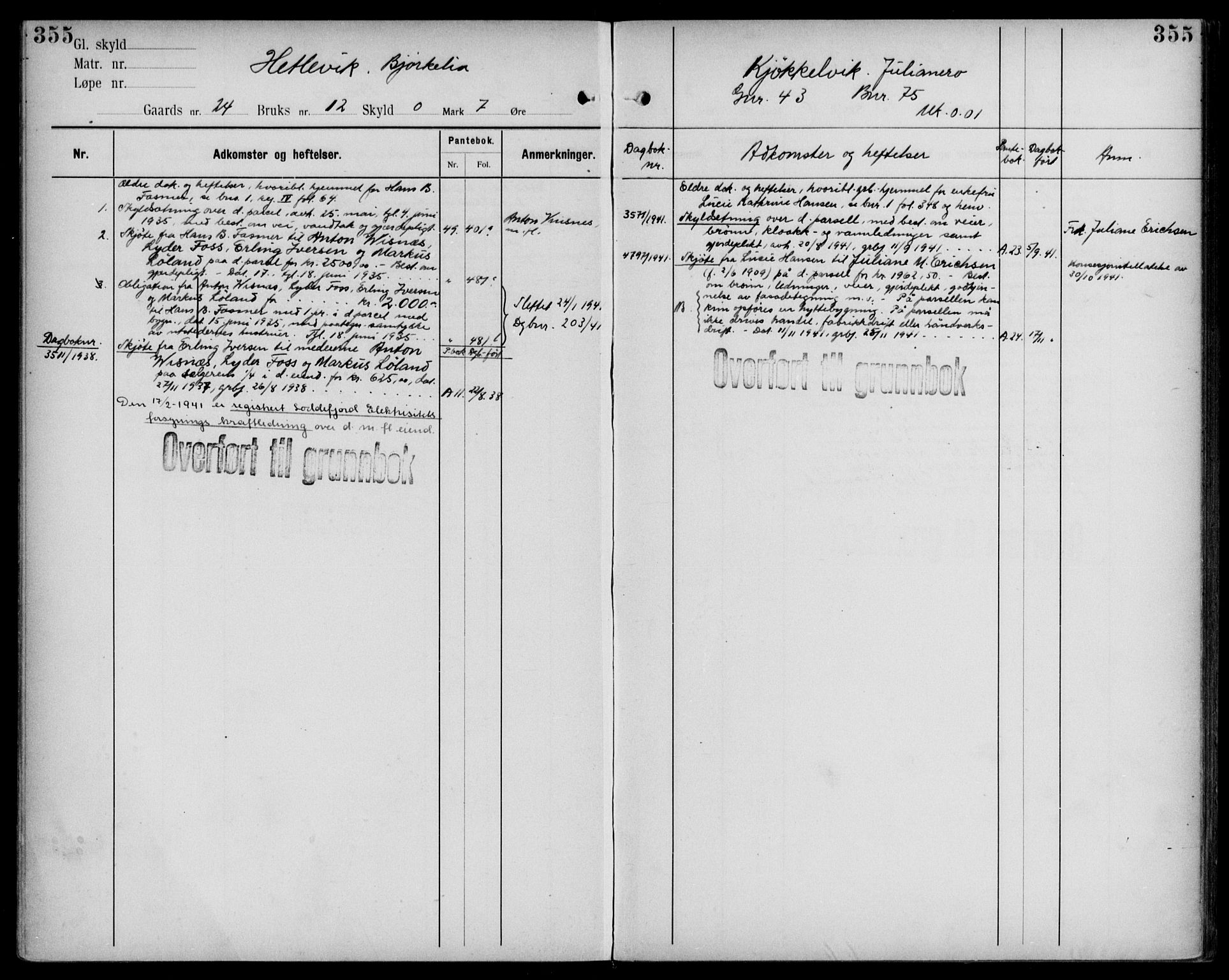 Midhordland sorenskriveri, AV/SAB-A-3001/1/G/Ga/Gab/L0109: Mortgage register no. II.A.b.109, p. 355