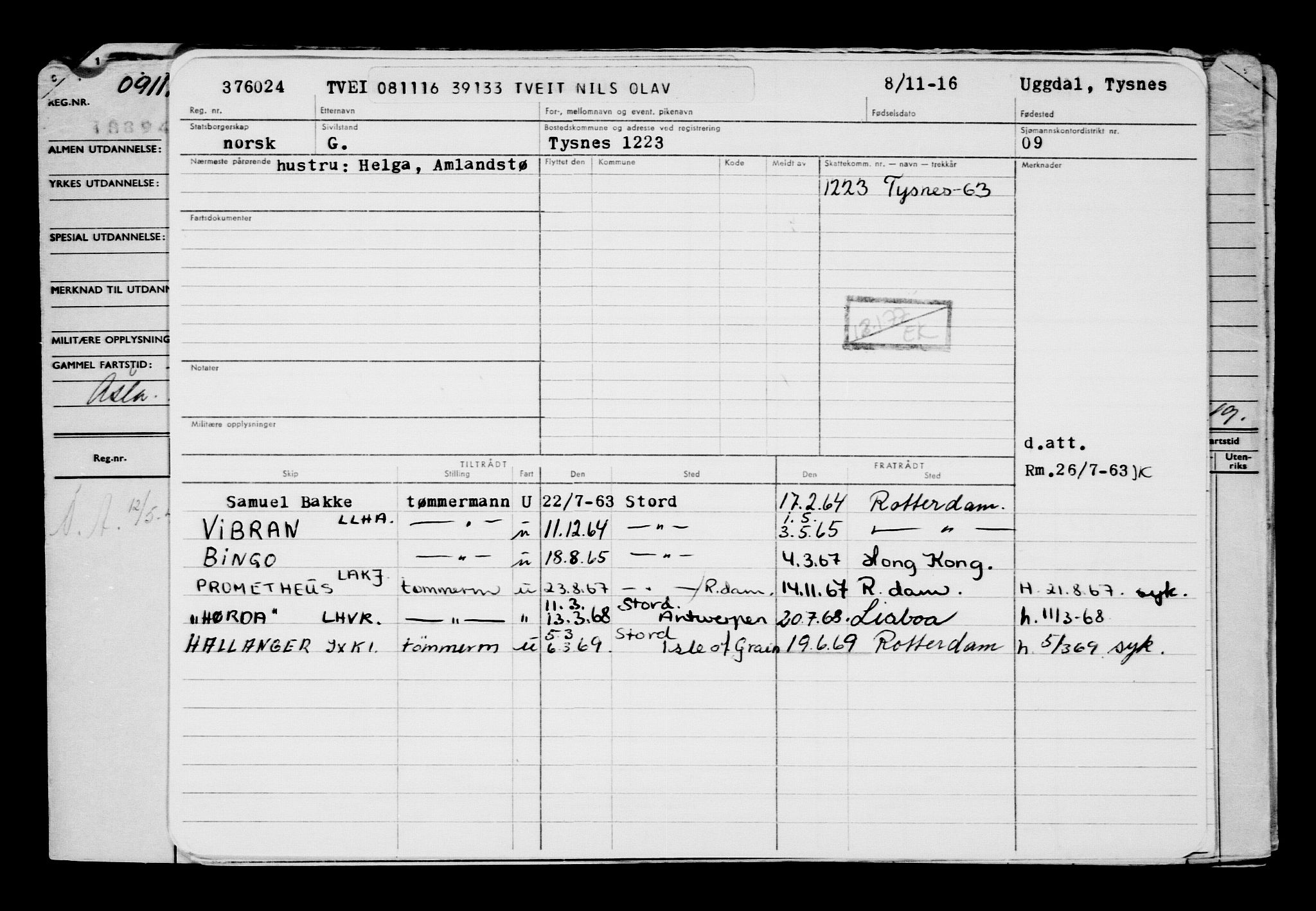 Direktoratet for sjømenn, AV/RA-S-3545/G/Gb/L0143: Hovedkort, 1916, p. 631