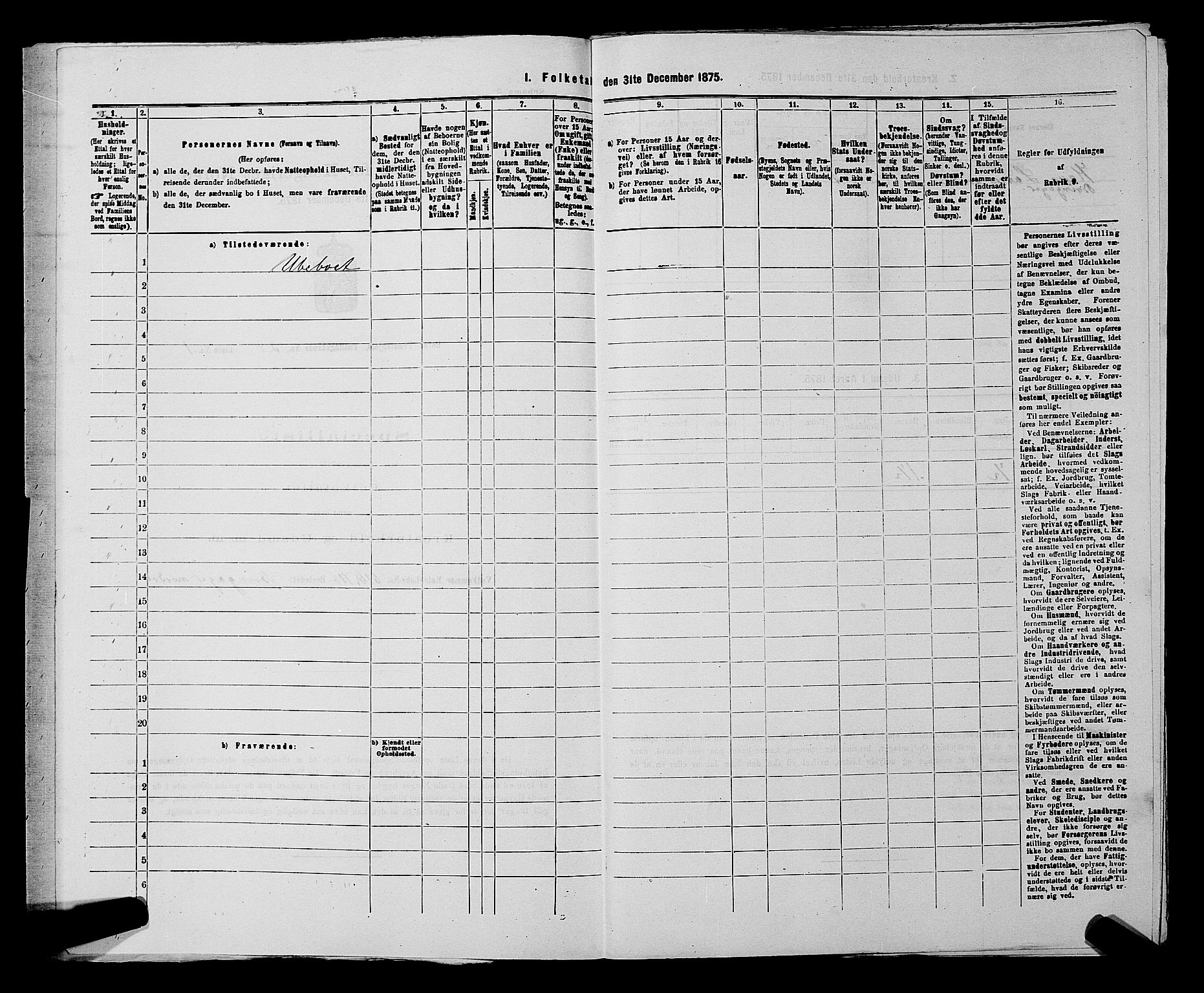 SAKO, 1875 census for 0715P Botne, 1875, p. 317