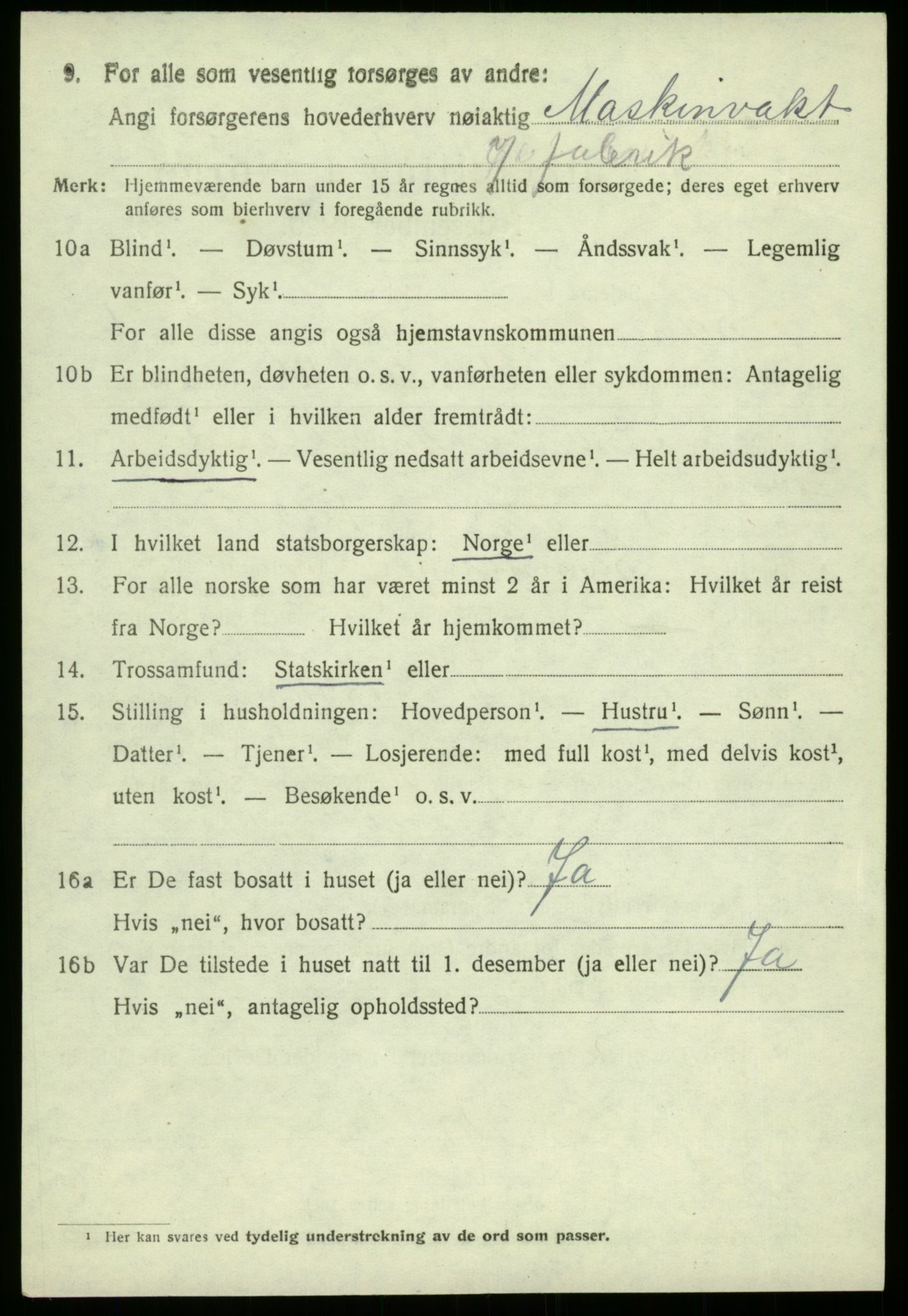 SAB, 1920 census for Samnanger, 1920, p. 2772