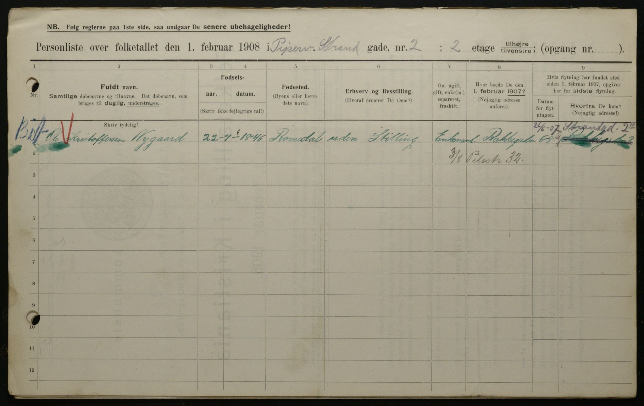 OBA, Municipal Census 1908 for Kristiania, 1908, p. 93231