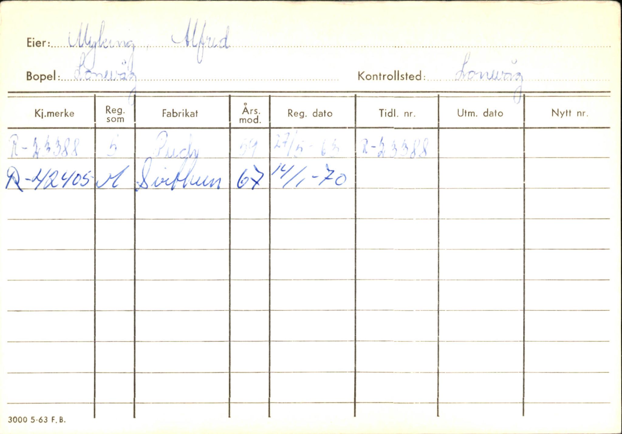 Statens vegvesen, Hordaland vegkontor, AV/SAB-A-5201/2/Ha/L0038: R-eierkort M-N, 1920-1971, p. 3