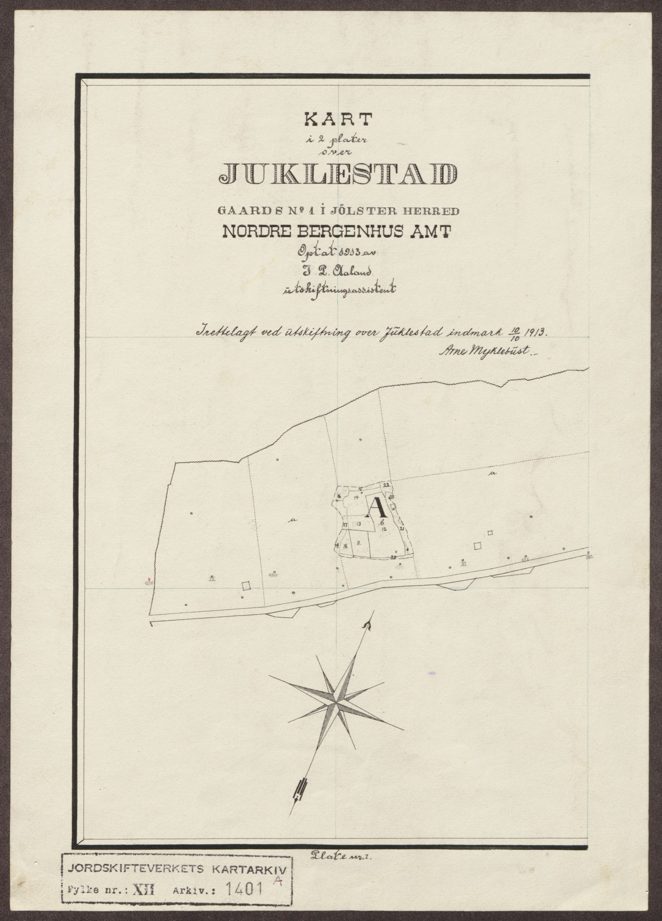 Jordskifteverkets kartarkiv, RA/S-3929/T, 1859-1988, p. 1572