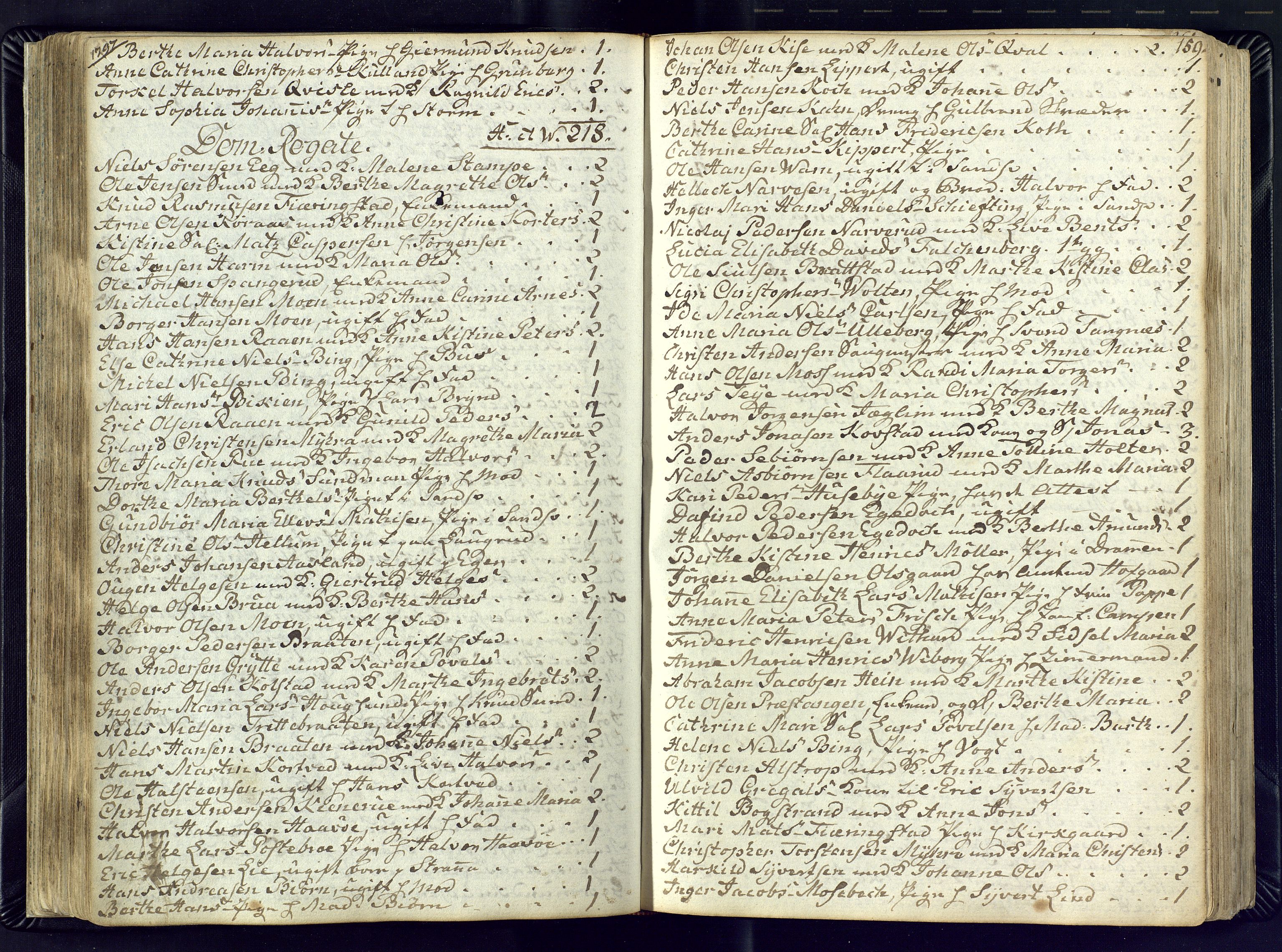 Kongsberg kirkebøker, AV/SAKO-A-22/M/Ma/L0012: Communicants register no. 12, 1794-1800, p. 159