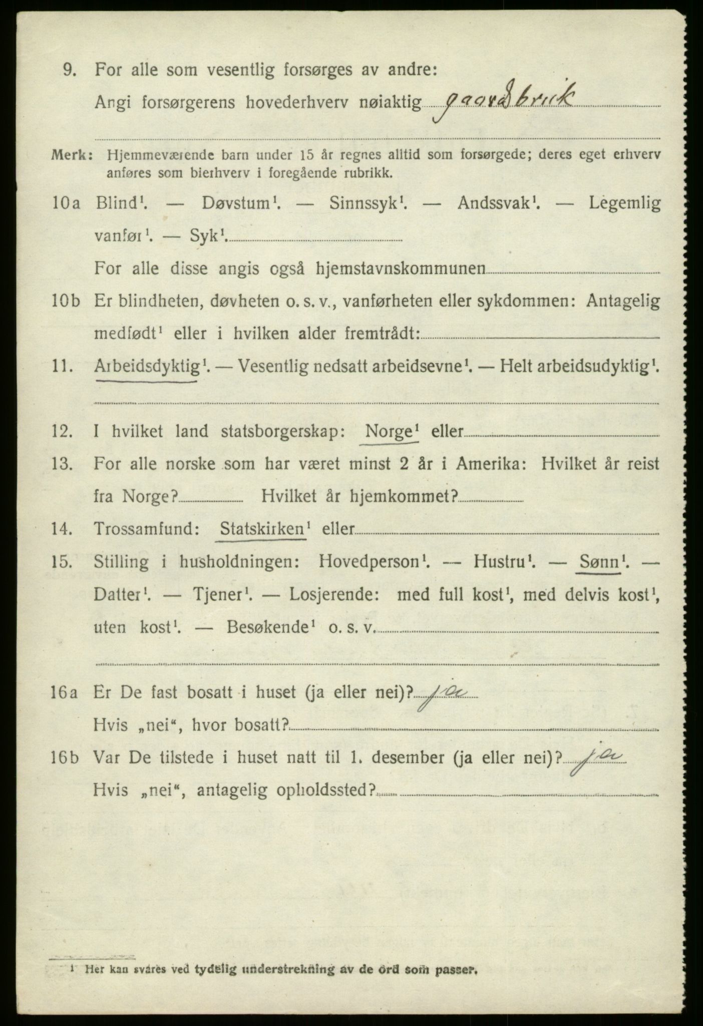 SAB, 1920 census for Stryn, 1920, p. 1687