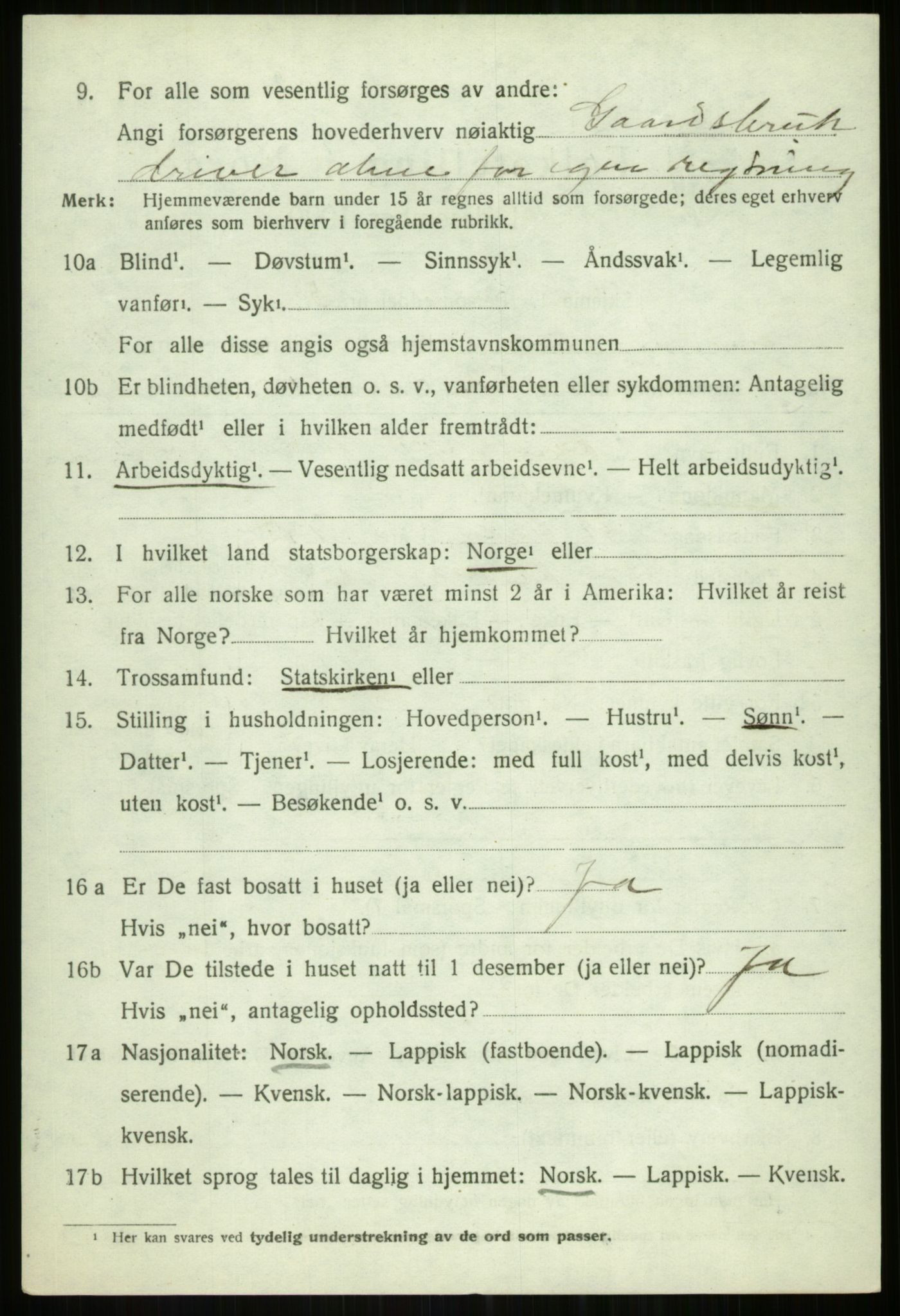 SATØ, 1920 census for Tromsøysund, 1920, p. 7473