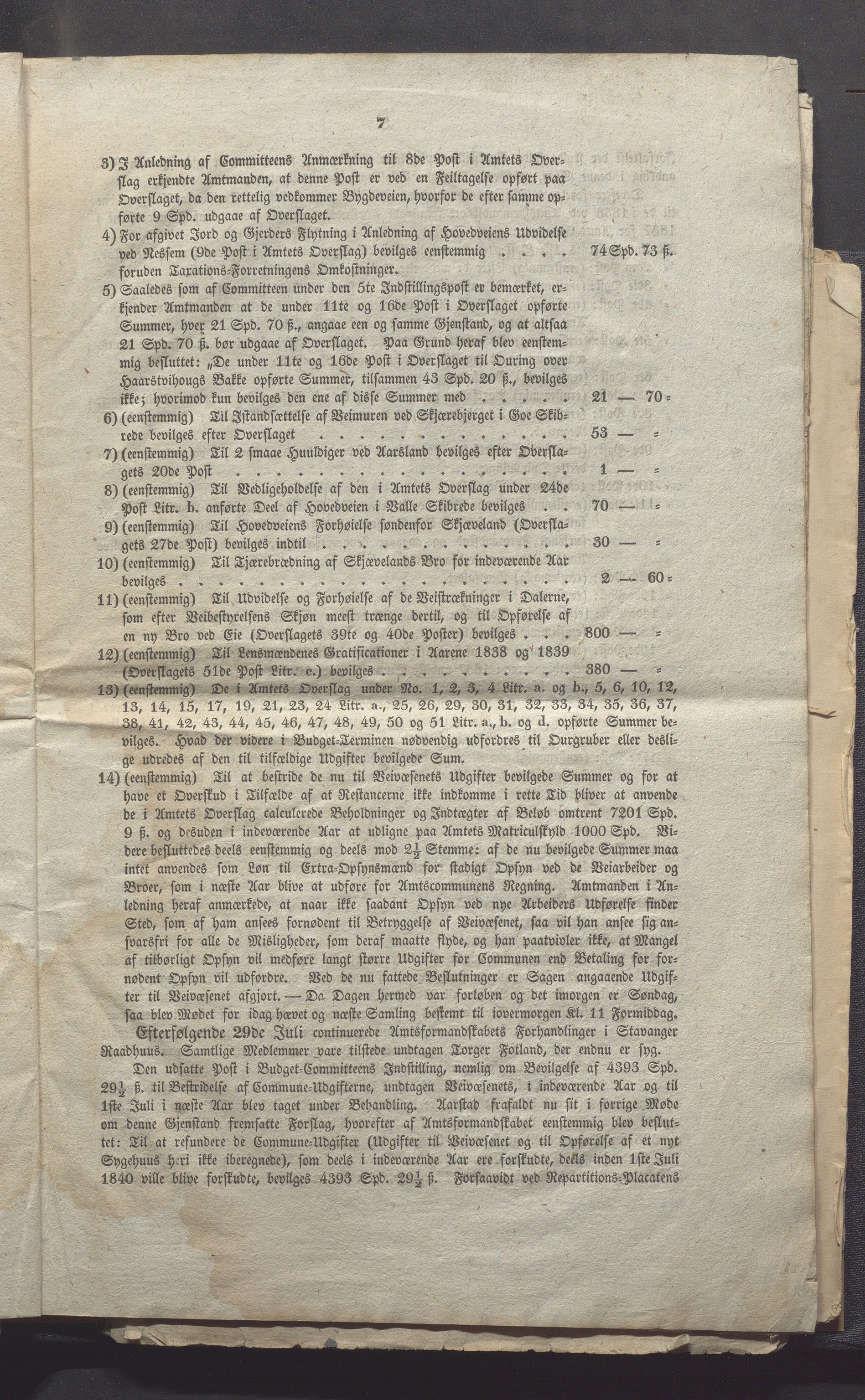 Rogaland fylkeskommune - Fylkesrådmannen , IKAR/A-900/A, 1838-1848, p. 36