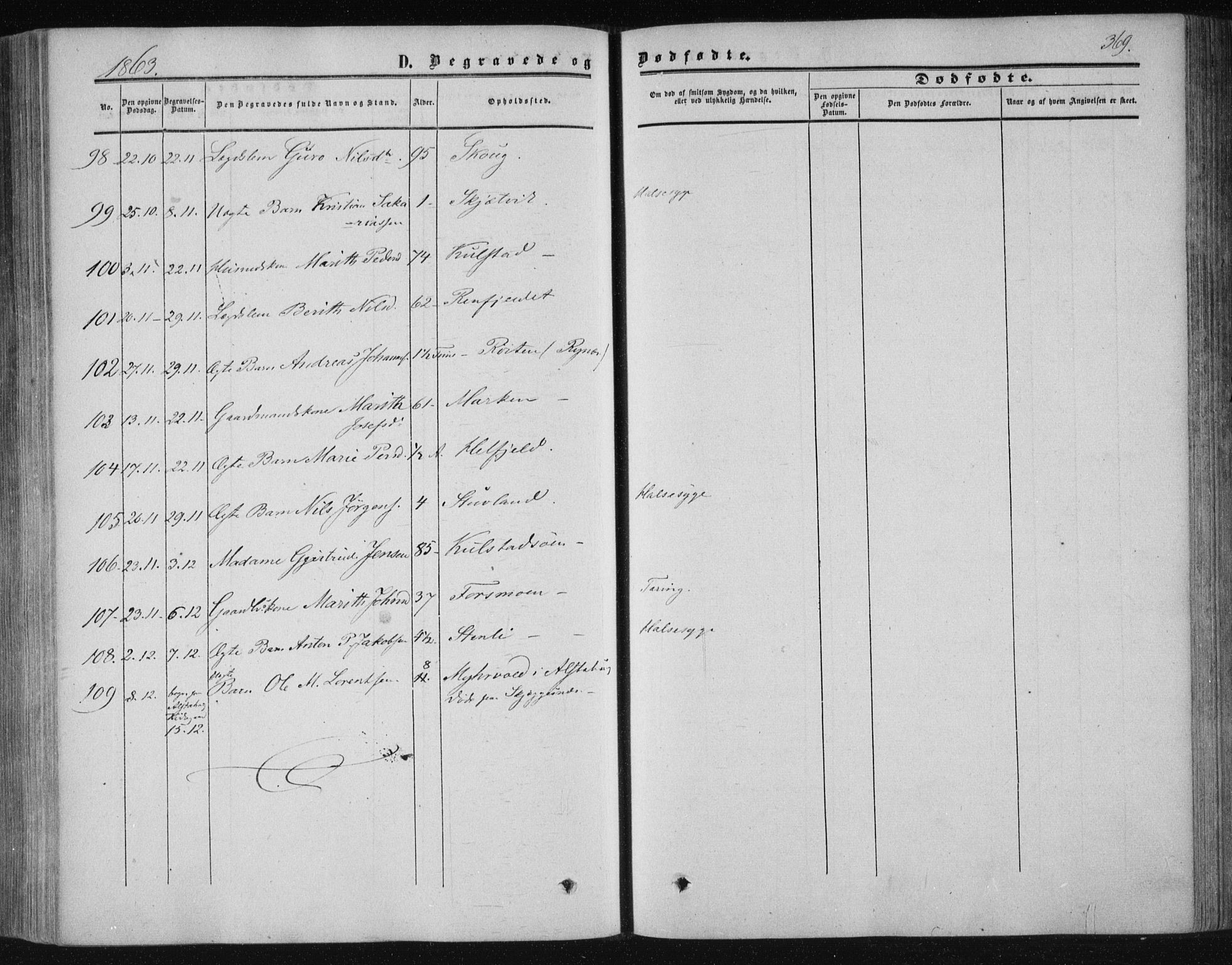 Ministerialprotokoller, klokkerbøker og fødselsregistre - Nordland, SAT/A-1459/820/L0293: Parish register (official) no. 820A14, 1855-1865, p. 369