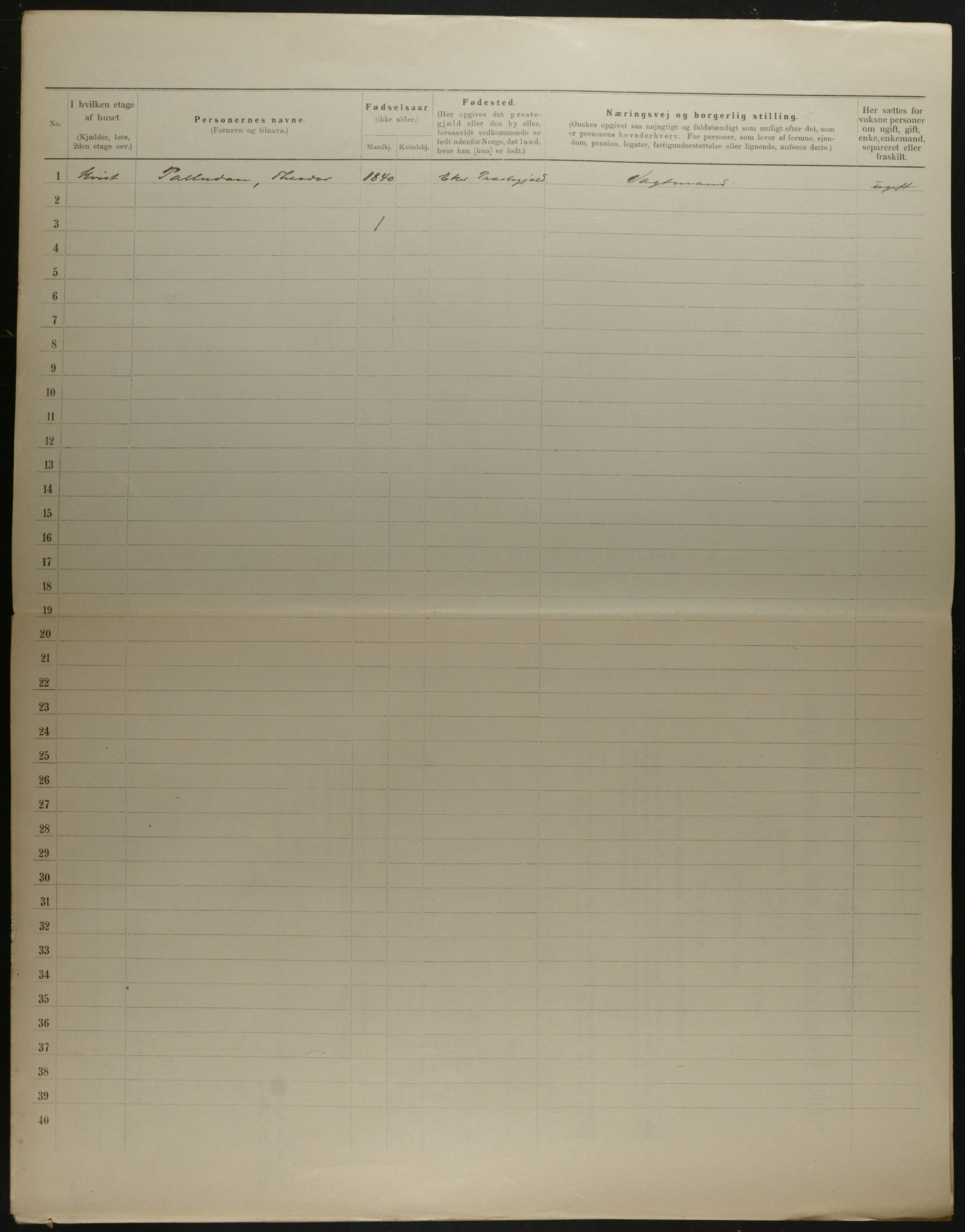 OBA, Municipal Census 1901 for Kristiania, 1901, p. 15772