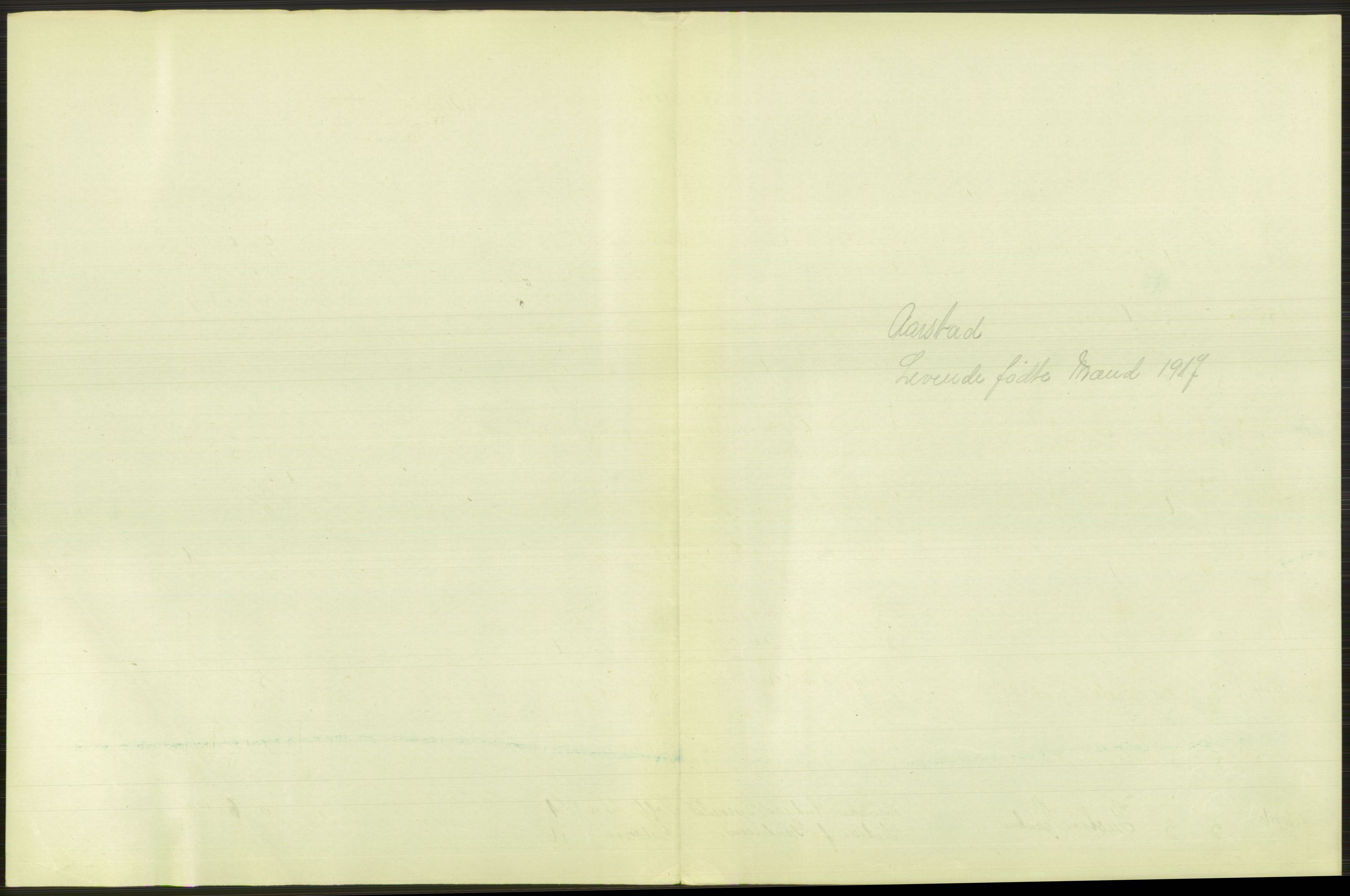 Statistisk sentralbyrå, Sosiodemografiske emner, Befolkning, AV/RA-S-2228/D/Df/Dfb/Dfbg/L0037: Bergen: Levendefødte menn og kvinner., 1917, p. 577