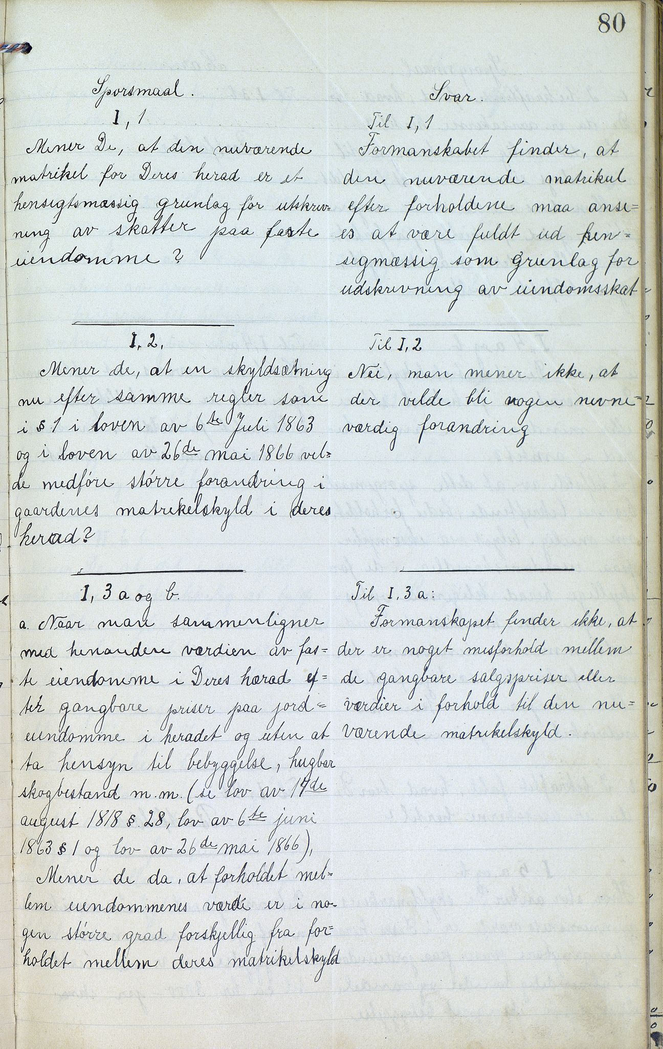 Øvre Sirdal kommune - Formannskapet/Kommunestyret, ARKSOR/1046ØS120/A/L0001: Møtebok (d), 1905-1917, p. 80