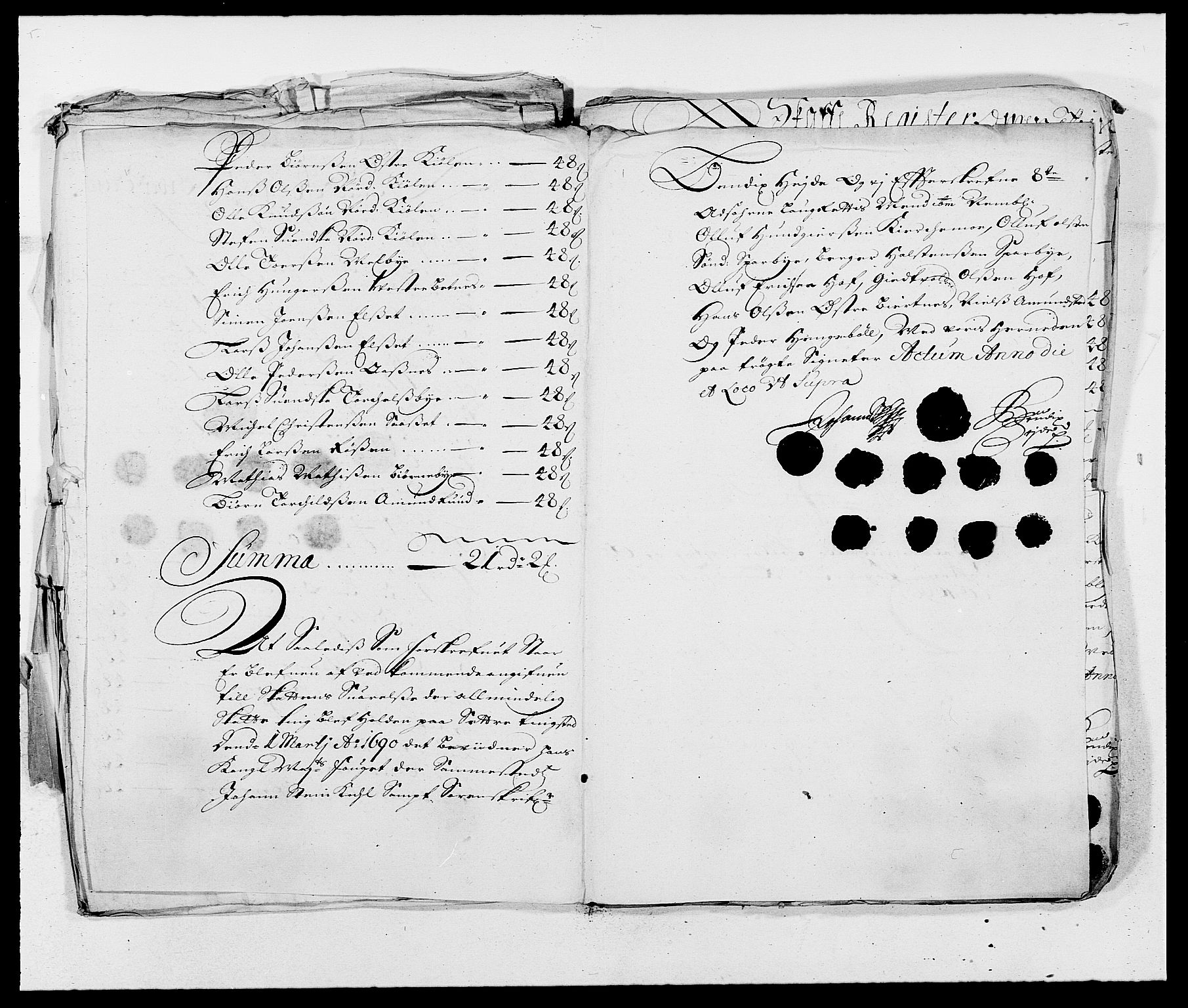 Rentekammeret inntil 1814, Reviderte regnskaper, Fogderegnskap, AV/RA-EA-4092/R13/L0828: Fogderegnskap Solør, Odal og Østerdal, 1690, p. 259