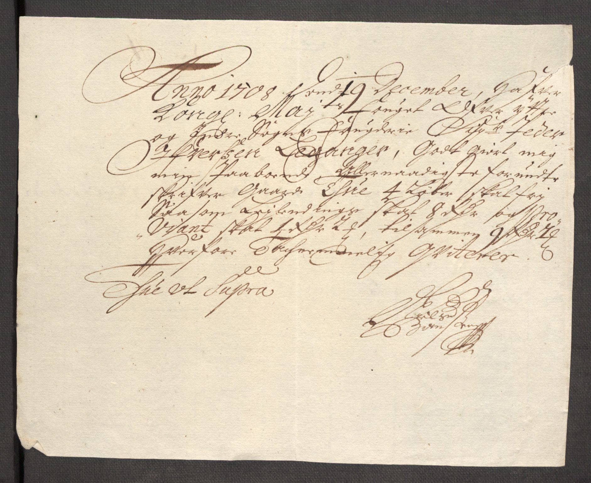 Rentekammeret inntil 1814, Reviderte regnskaper, Fogderegnskap, RA/EA-4092/R52/L3315: Fogderegnskap Sogn, 1708, p. 161