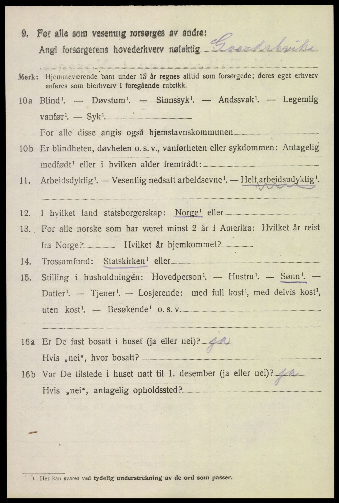 SAH, 1920 census for Østre Toten, 1920, p. 15875