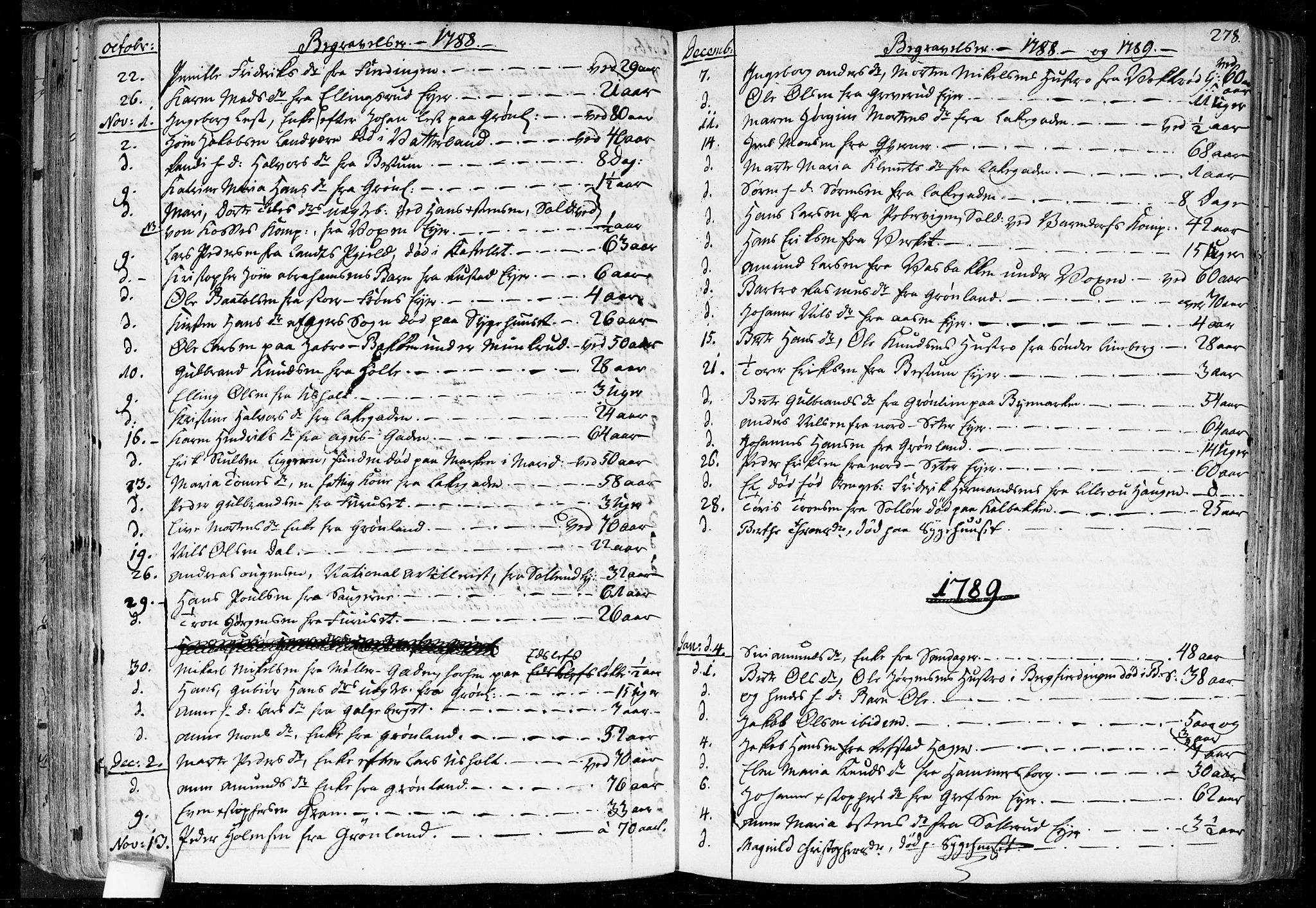 Aker prestekontor kirkebøker, SAO/A-10861/F/L0010: Parish register (official) no. 10, 1786-1809, p. 278