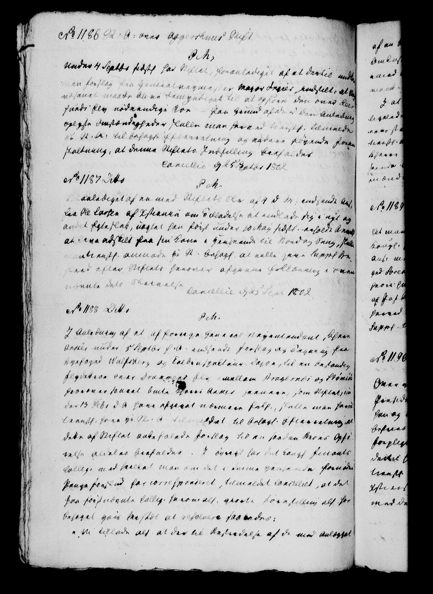 Danske Kanselli 1800-1814, AV/RA-EA-3024/H/Hg/Hga/Hgaa/L0006: Brevbok, 1802