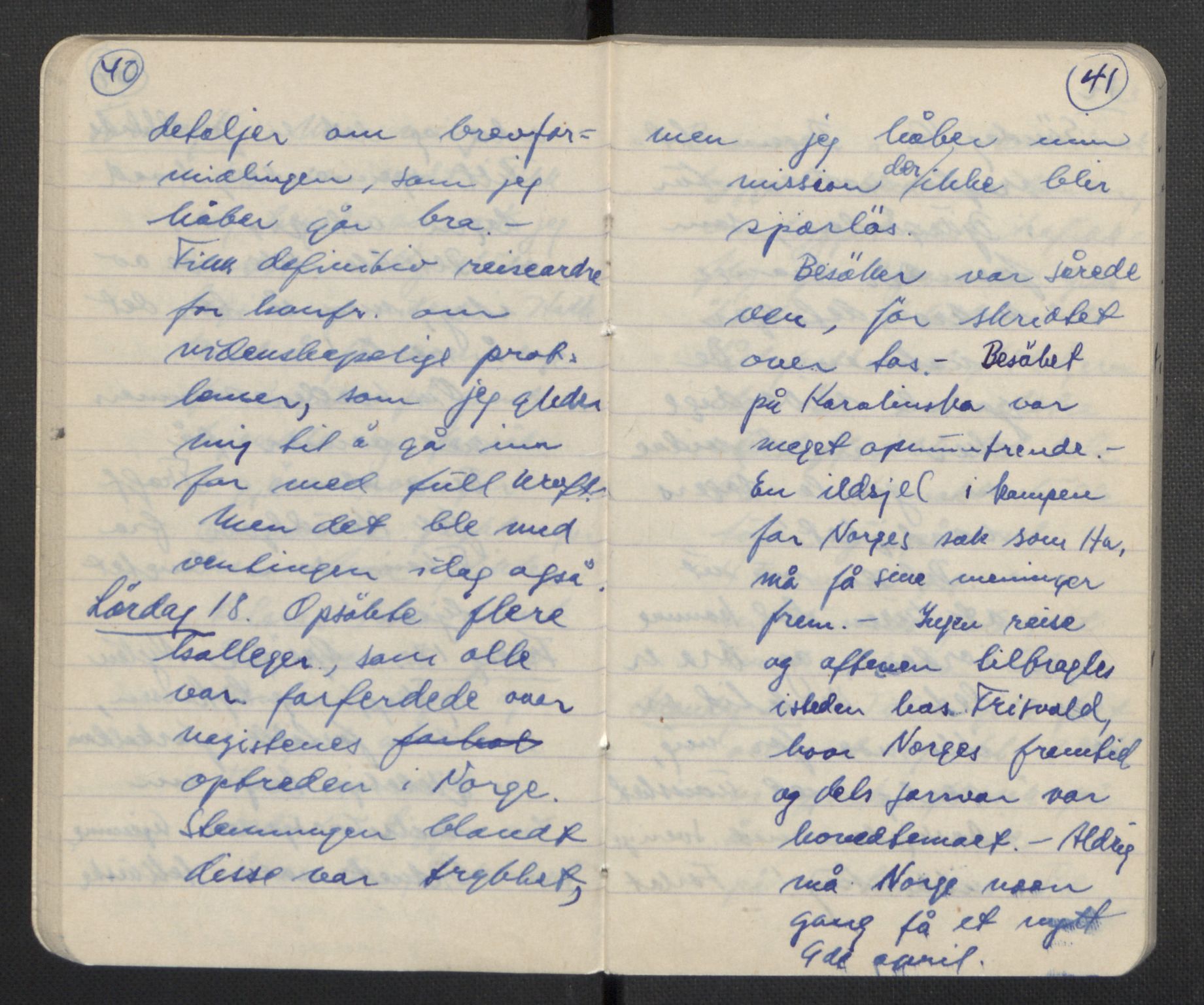 Tronstad, Leif, AV/RA-PA-0354/F/L0001: Dagbøker, 1941-1945, p. 24