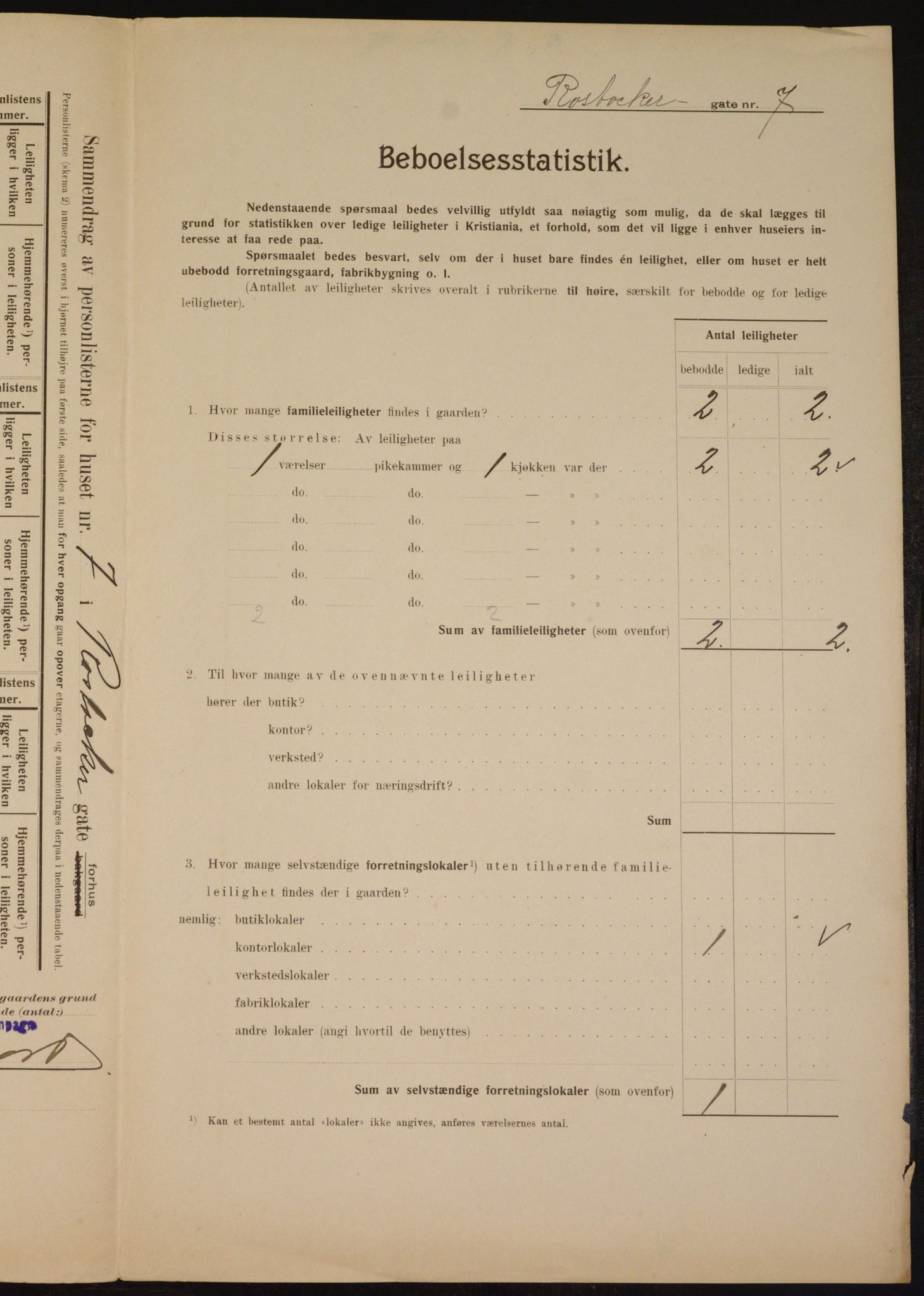 OBA, Municipal Census 1910 for Kristiania, 1910, p. 80871