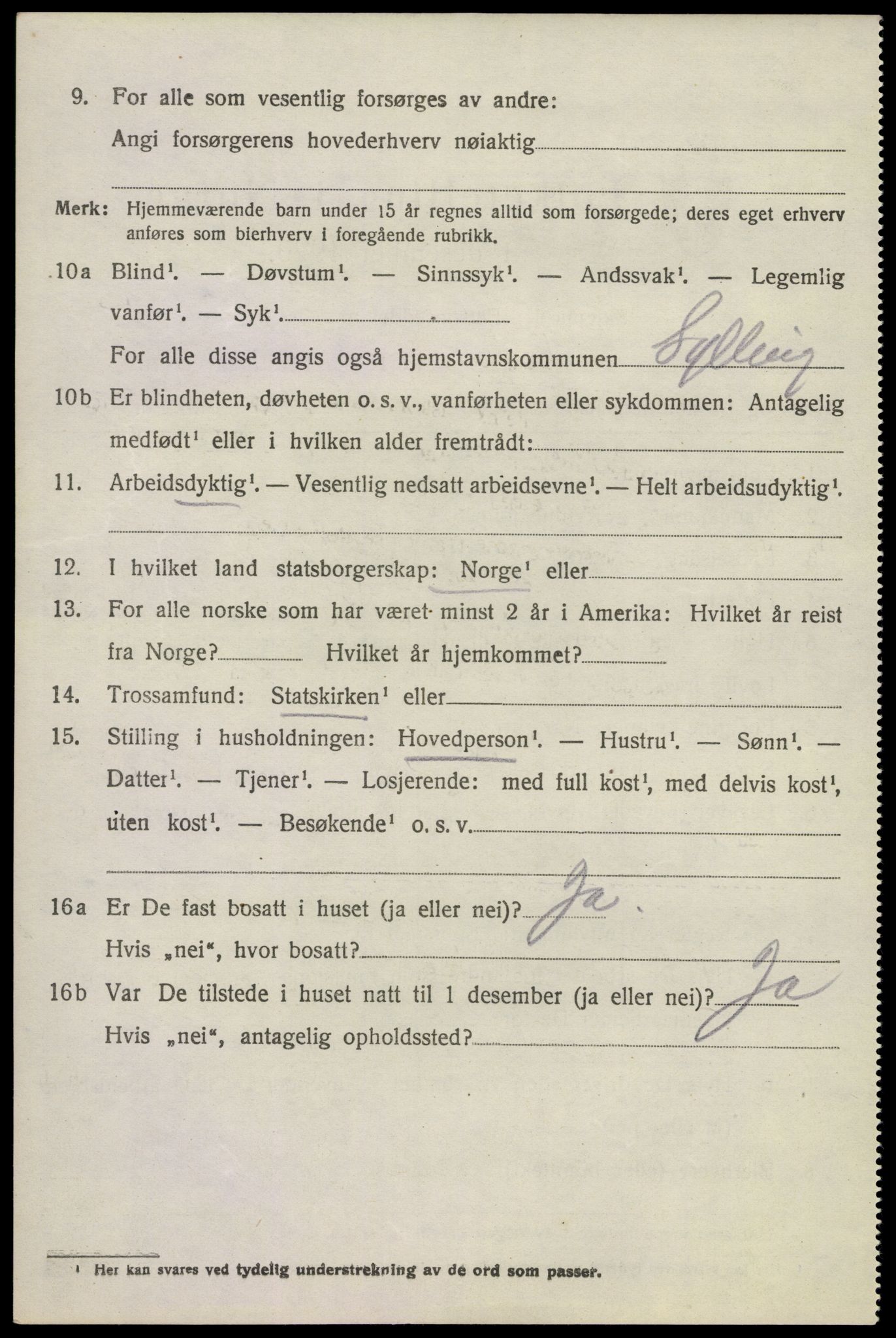 SAKO, 1920 census for Lier, 1920, p. 22605