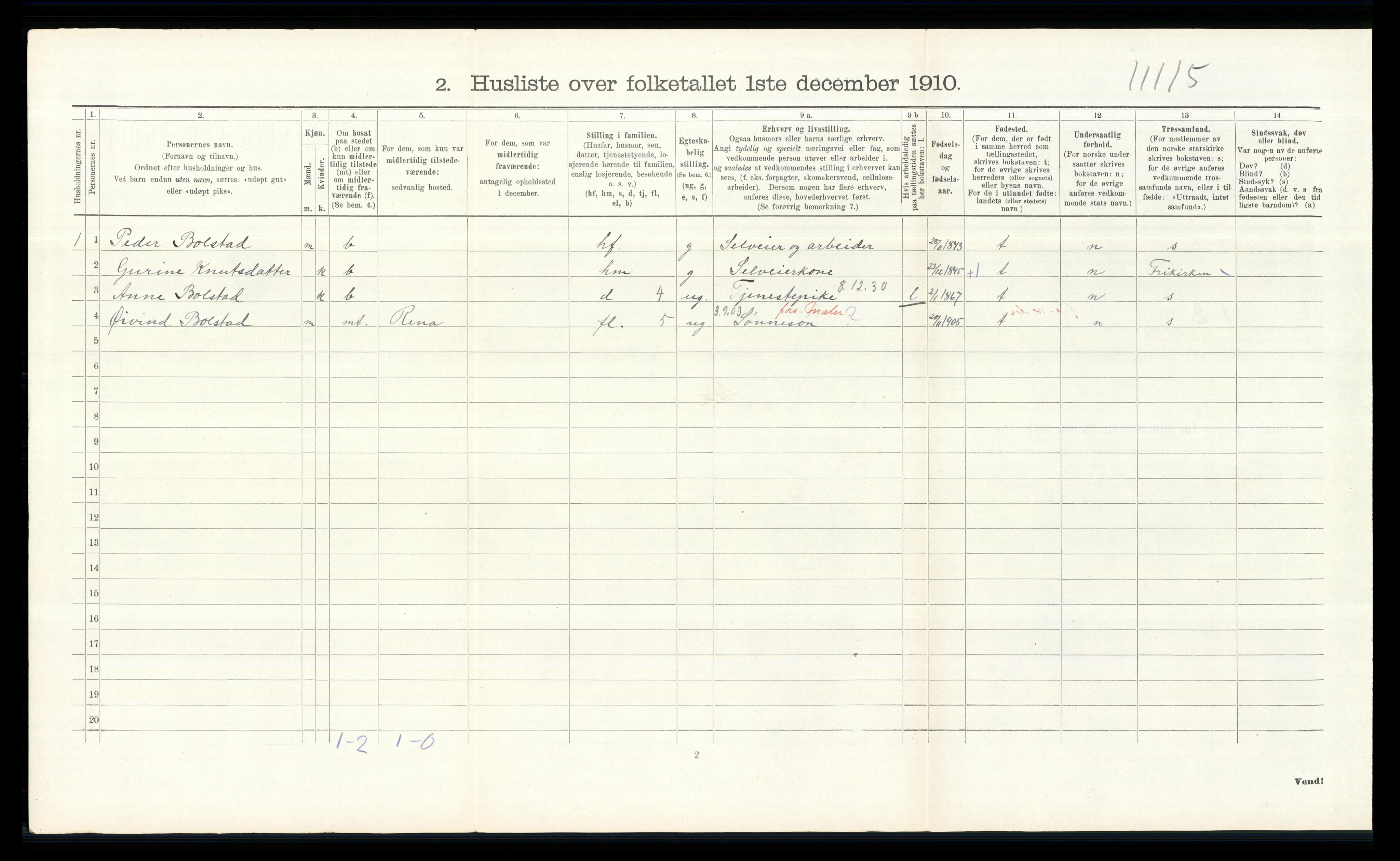 RA, 1910 census for Åmot, 1910, p. 518