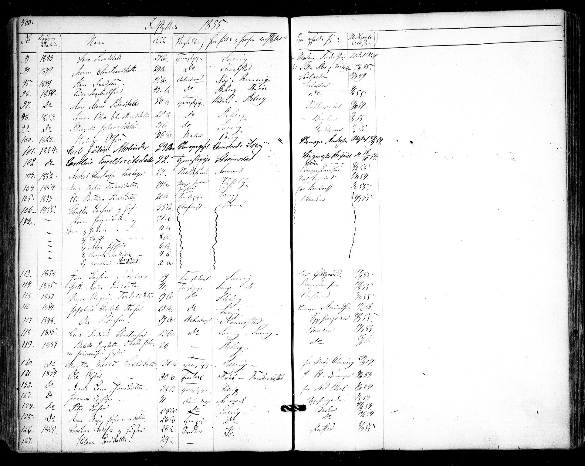 Halden prestekontor Kirkebøker, AV/SAO-A-10909/F/Fa/L0006: Parish register (official) no. I 6, 1845-1856, p. 503