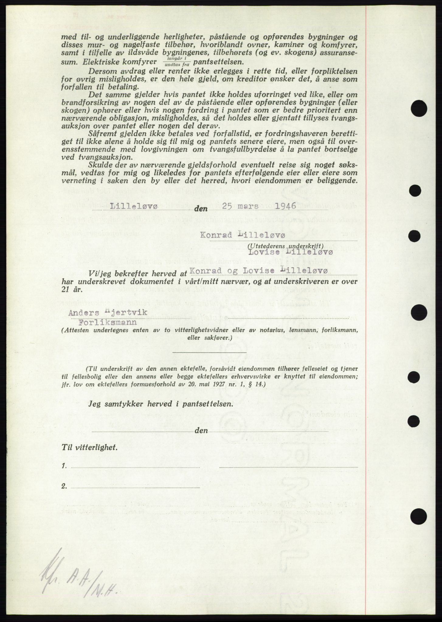 Nordmøre sorenskriveri, AV/SAT-A-4132/1/2/2Ca: Mortgage book no. B93b, 1946-1946, Diary no: : 669/1946