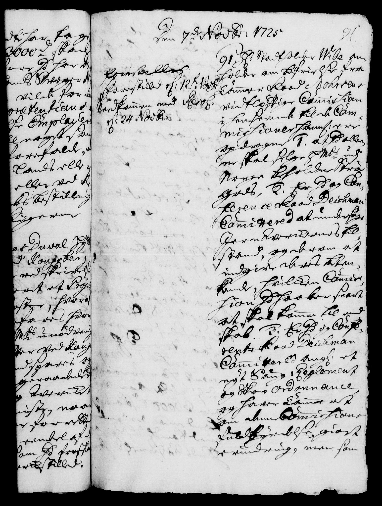 Rentekammeret, Kammerkanselliet, RA/EA-3111/G/Gh/Gha/L0008: Norsk ekstraktmemorialprotokoll (merket RK 53.53), 1725-1726, p. 91
