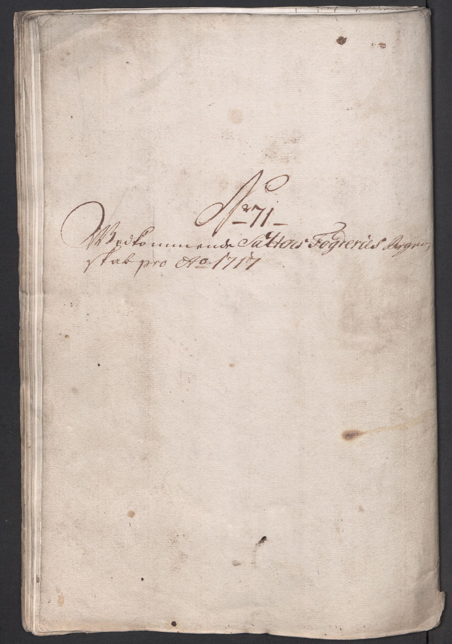 Rentekammeret inntil 1814, Reviderte regnskaper, Fogderegnskap, AV/RA-EA-4092/R66/L4587: Fogderegnskap Salten, 1717, p. 389