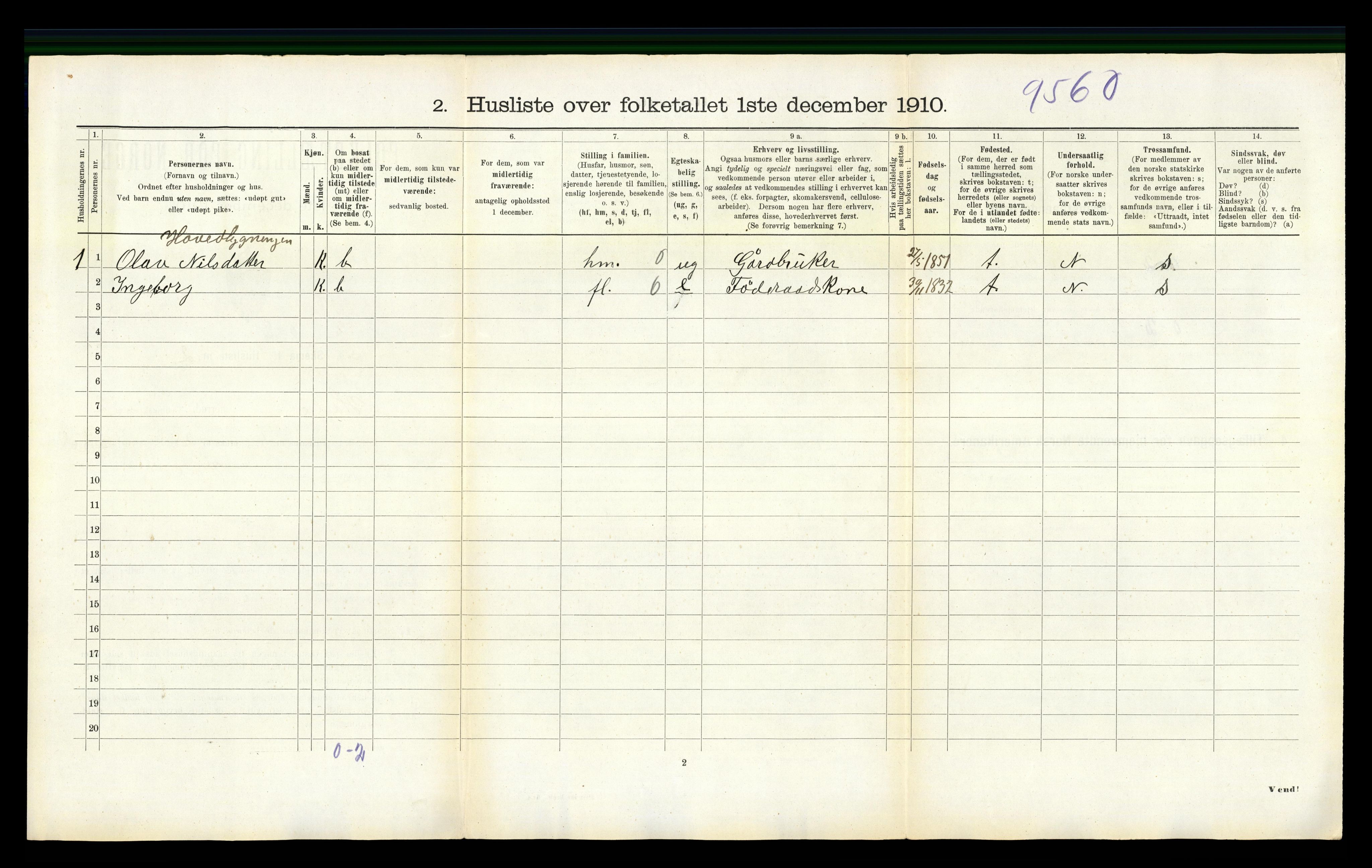 RA, 1910 census for Høle, 1910, p. 67