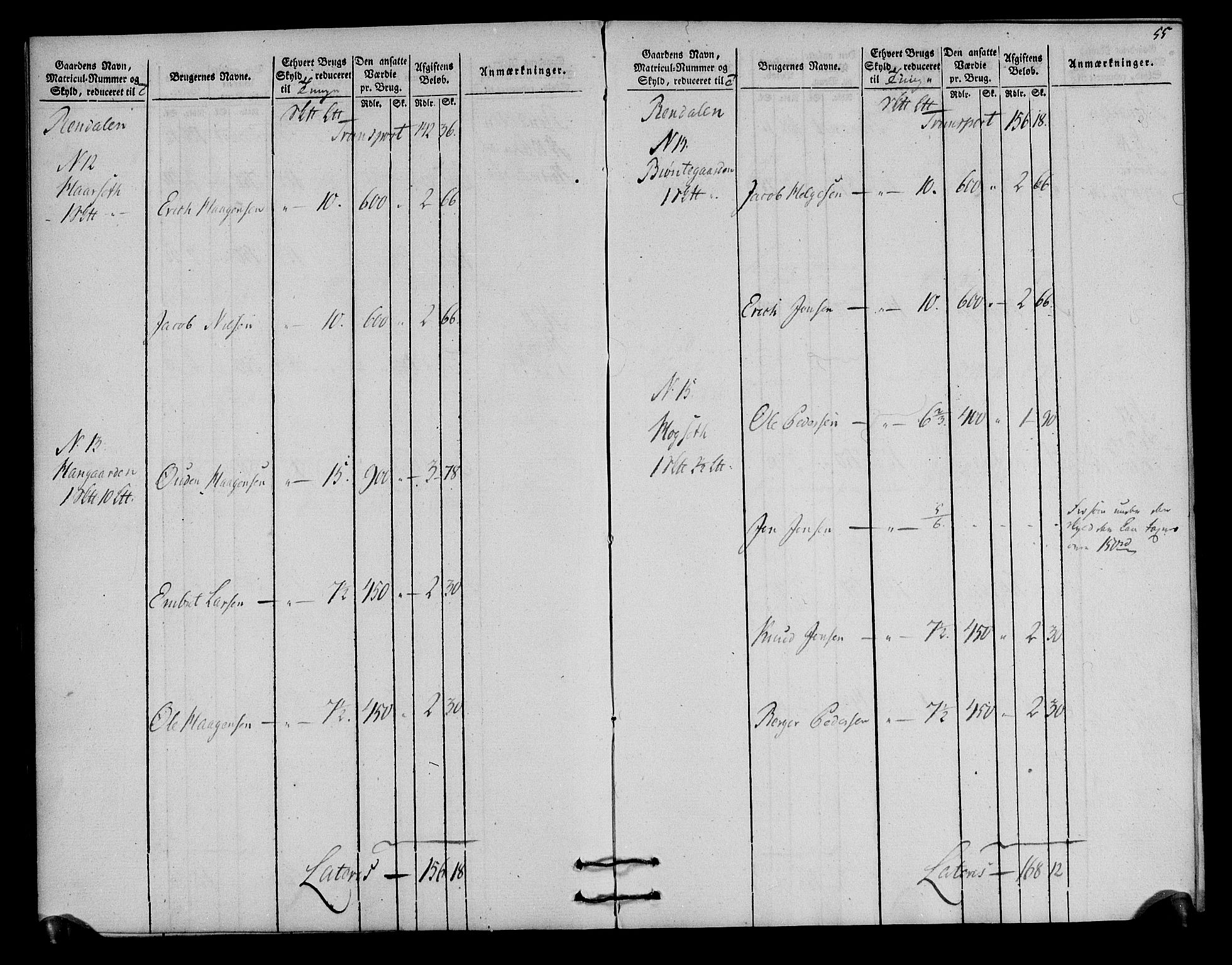 Rentekammeret inntil 1814, Realistisk ordnet avdeling, AV/RA-EA-4070/N/Ne/Nea/L0030: Østerdal fogderi. Oppebørselsregister, 1803-1804, p. 58