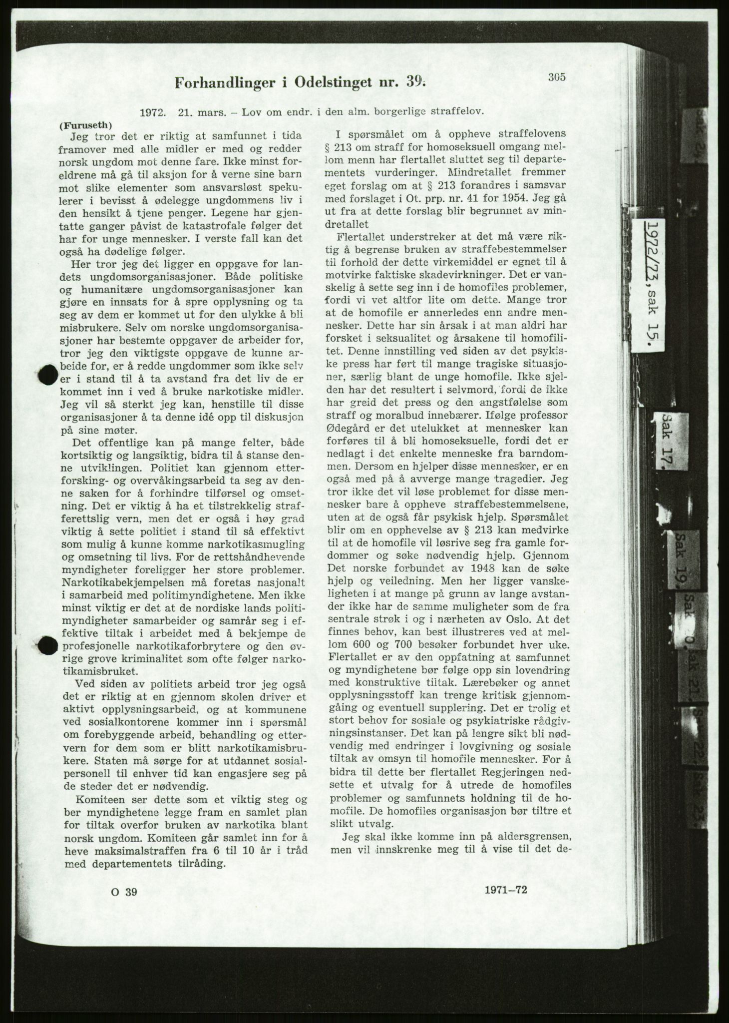 Det Norske Forbundet av 1948/Landsforeningen for Lesbisk og Homofil Frigjøring, AV/RA-PA-1216/D/Da/L0001: Partnerskapsloven, 1990-1993, p. 445