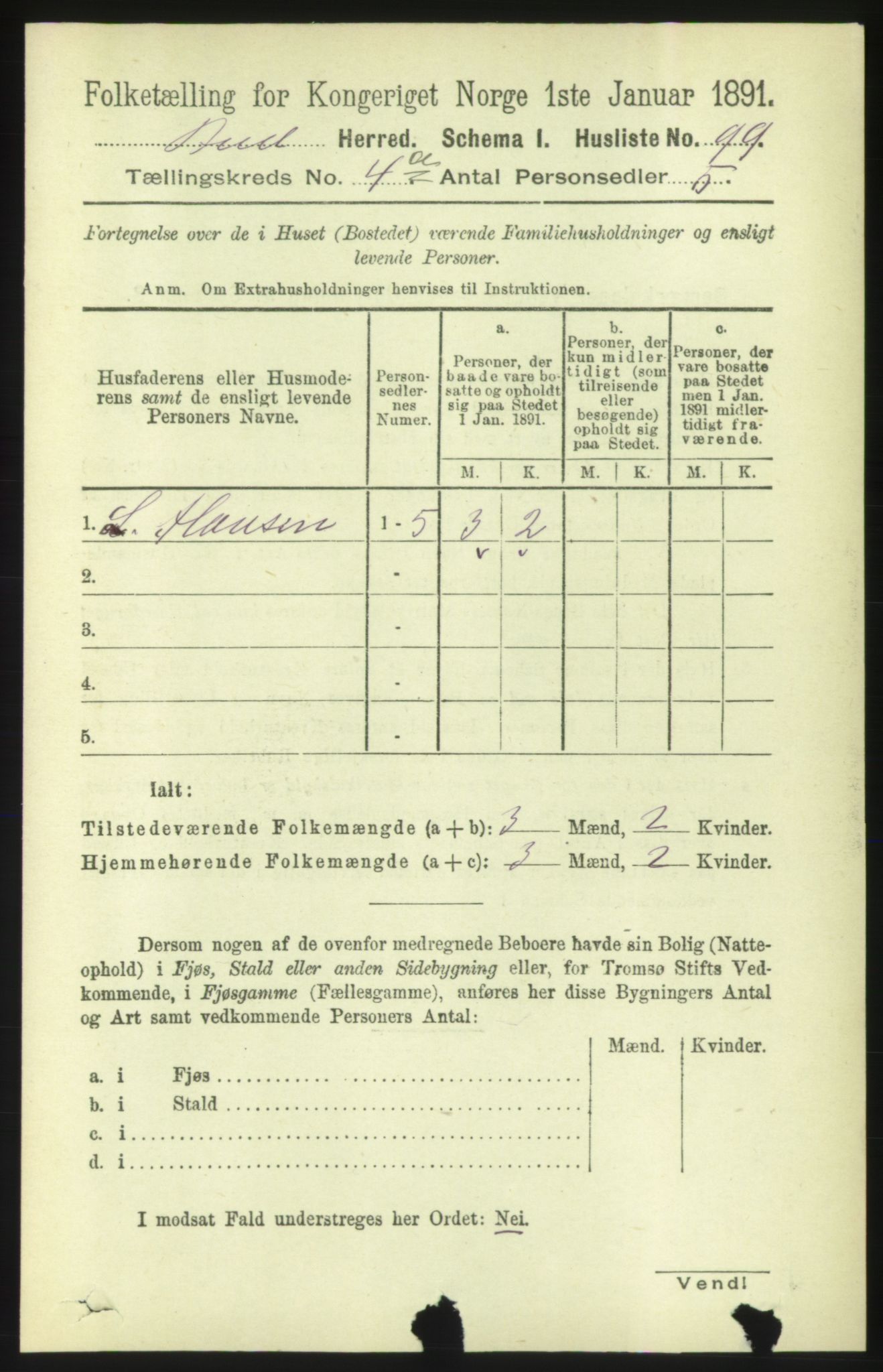 RA, 1891 census for 1549 Bud, 1891, p. 2163